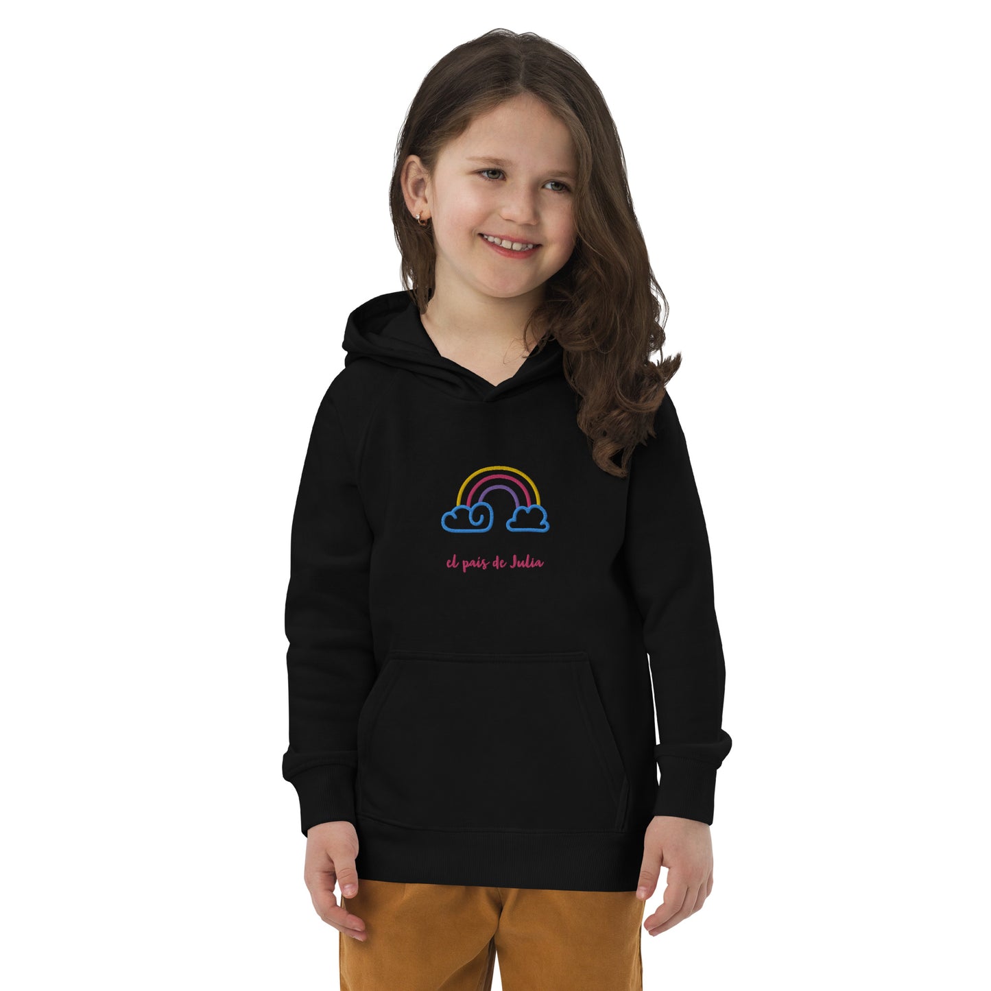 Sudadera con capucha eco unisex arcoiris