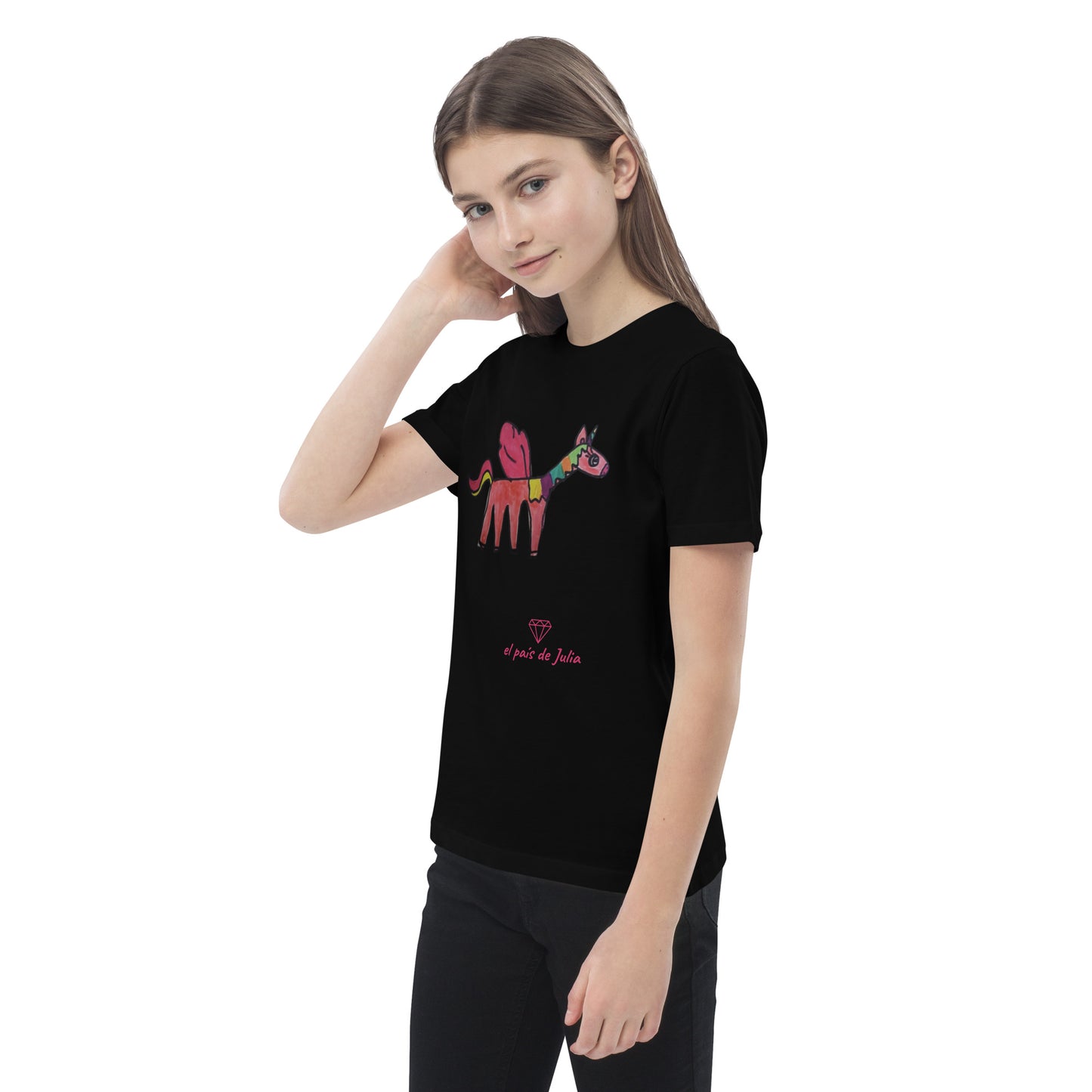 Camiseta algodón orgánico unisex unicornio