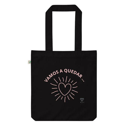 Tote bag orgánica de moda VAMOS A QUEDAR