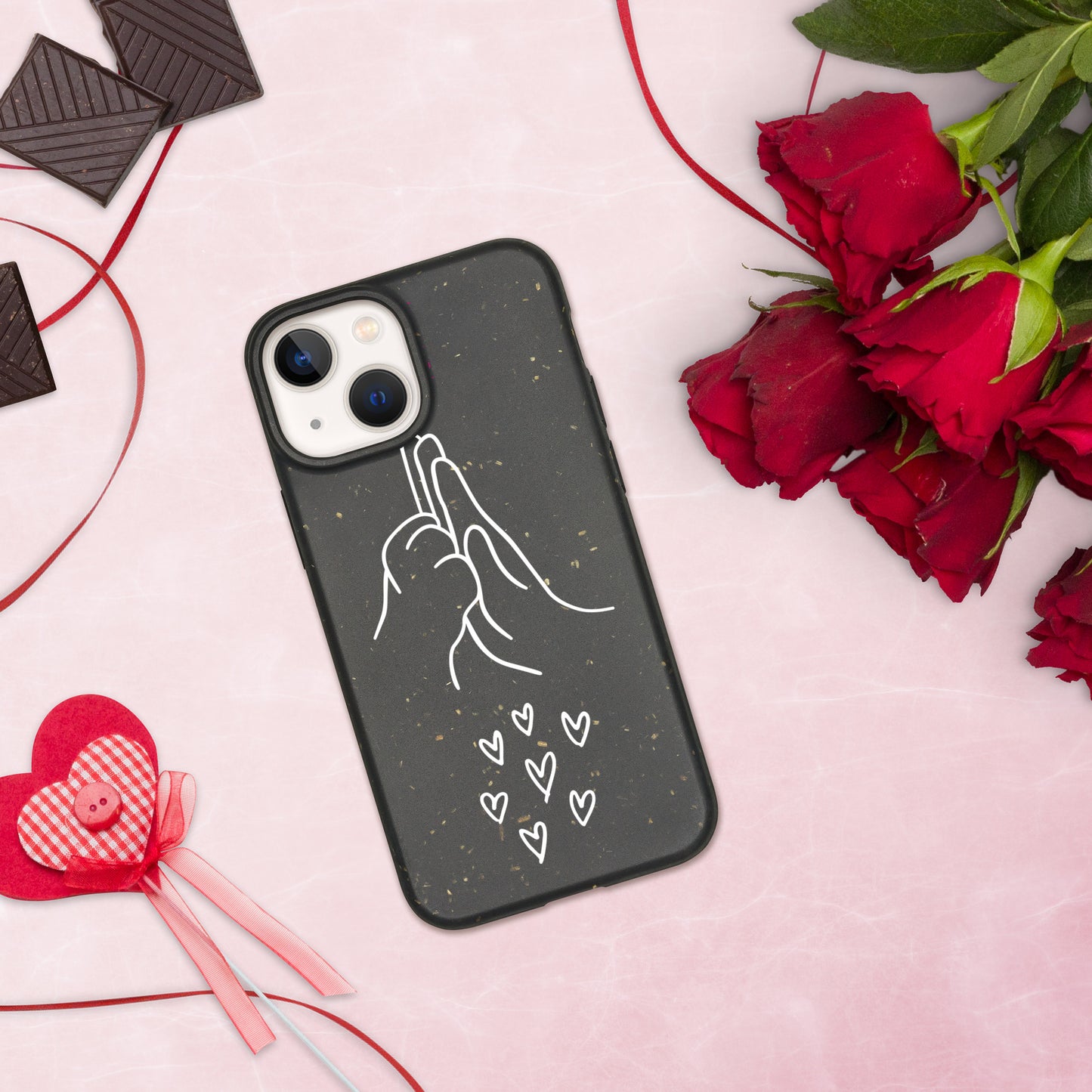 Funda para iPhone jaspeada amor perruno