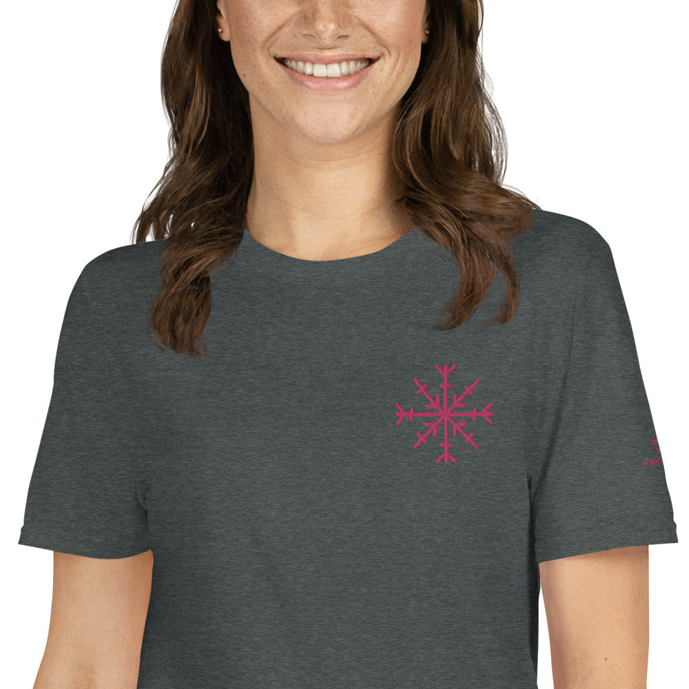 camiseta copo de nieve unisex