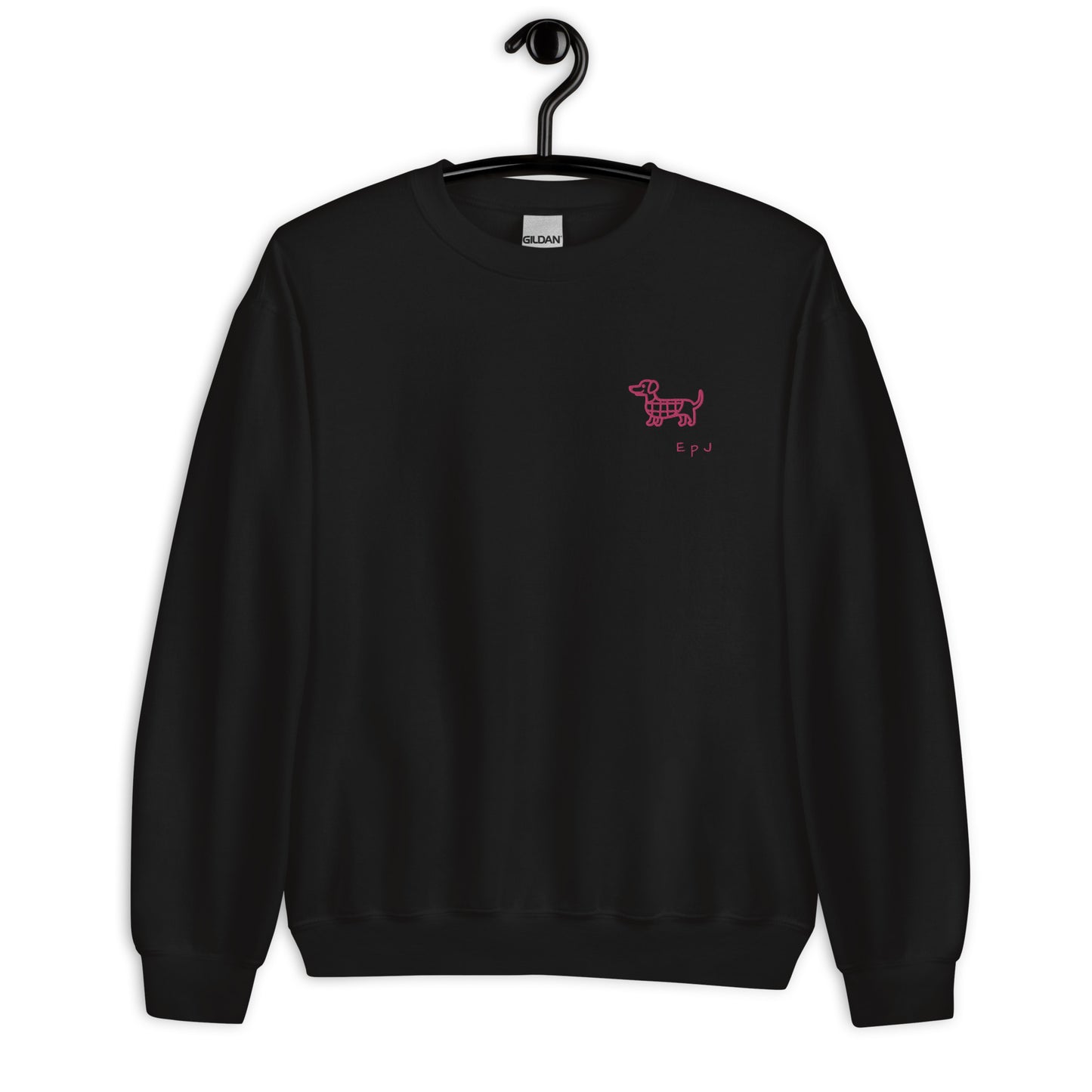 Sudadera unisex teckel rosa