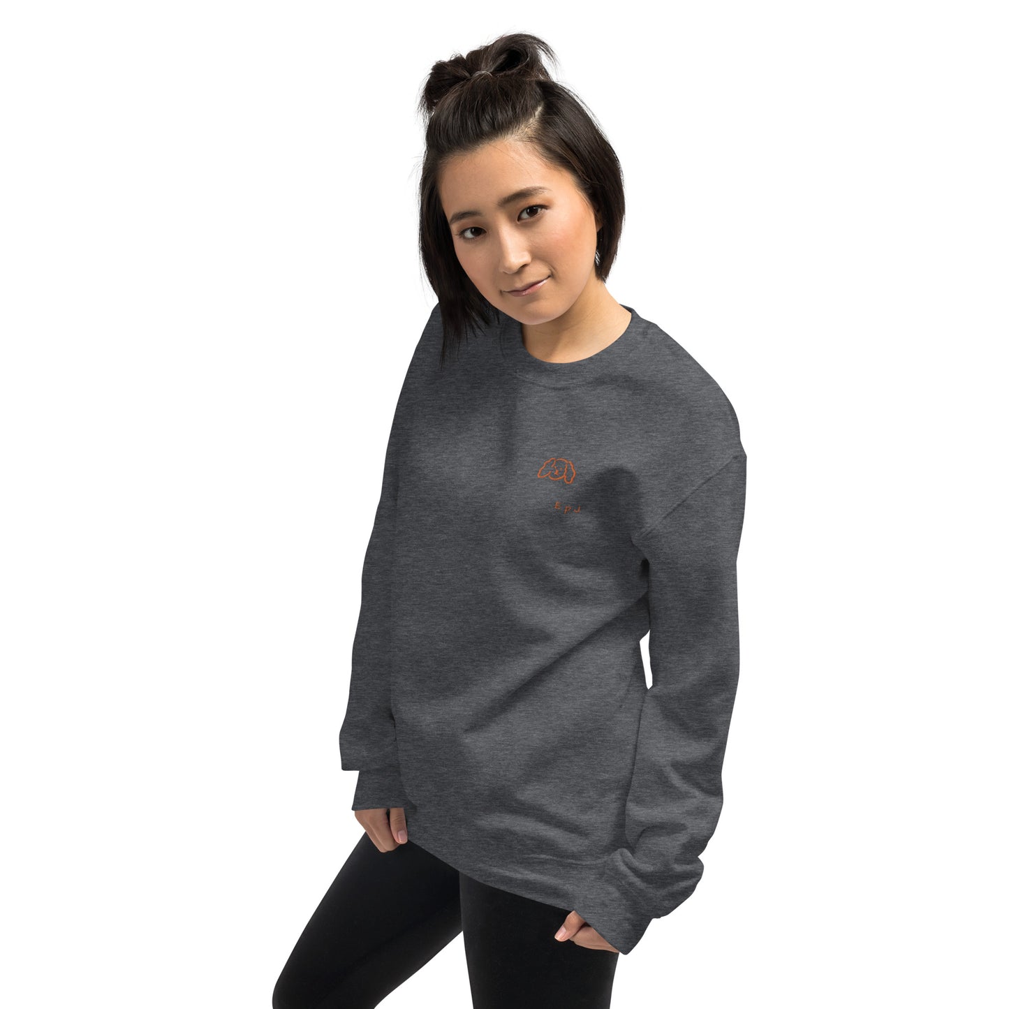 Sudadera unisex caniche naranja