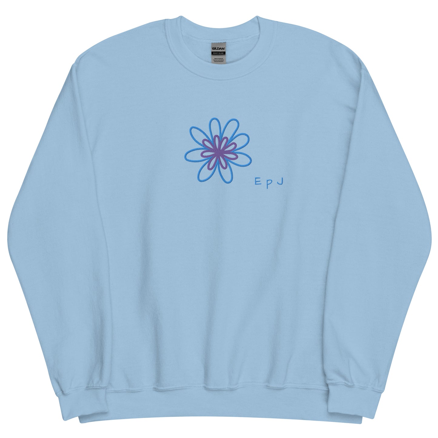 Sudadera unisex flor bordada