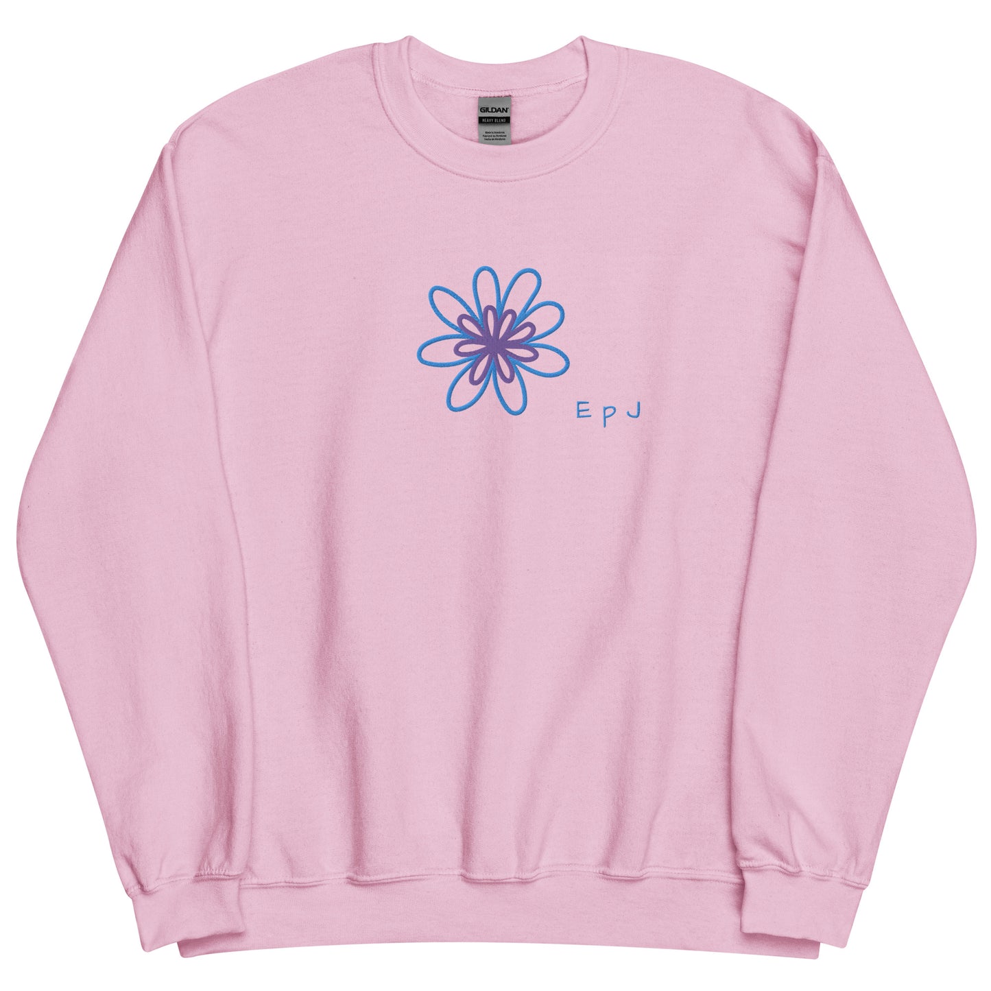 Sudadera unisex flor bordada