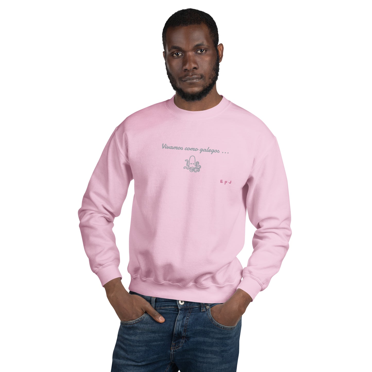 Sudadera unisex vivamos como galegos sin capucha