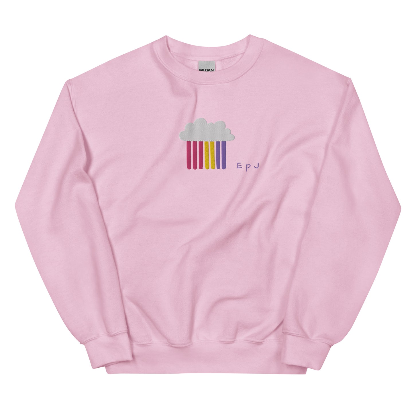 Sudadera unisex arcoiris bordado a todo color