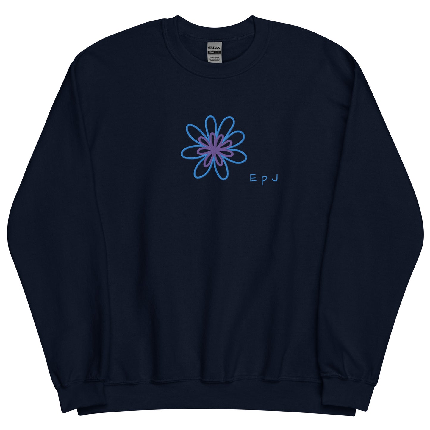 Sudadera unisex flor bordada