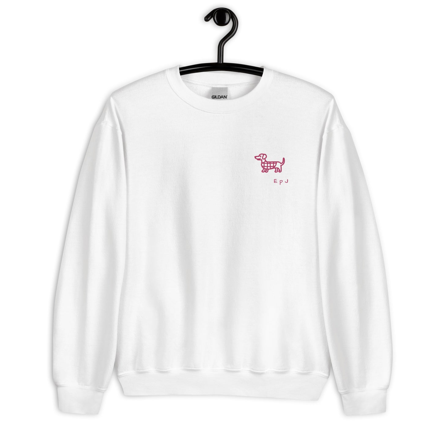 Sudadera unisex teckel rosa