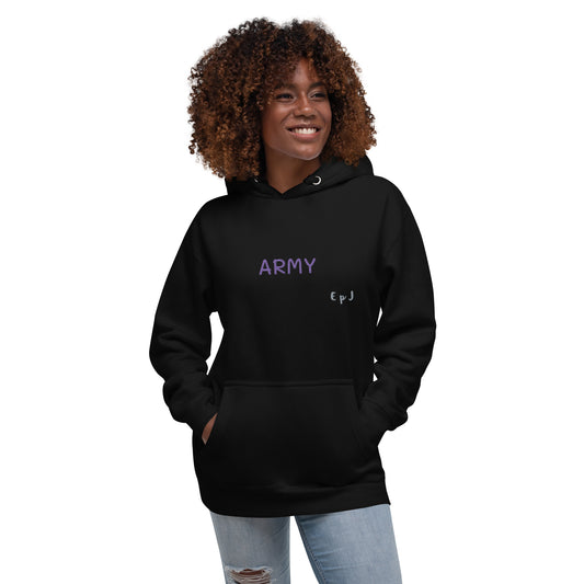 Sudadera con capucha unisex army