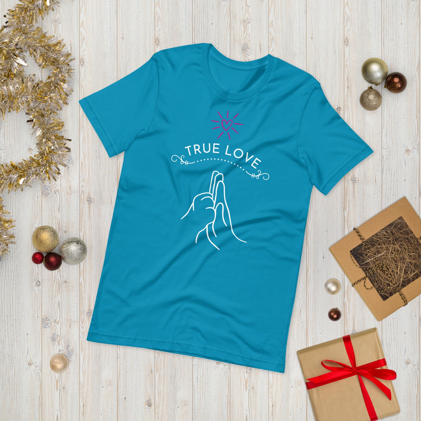 Camiseta de manga corta unisex true love dog