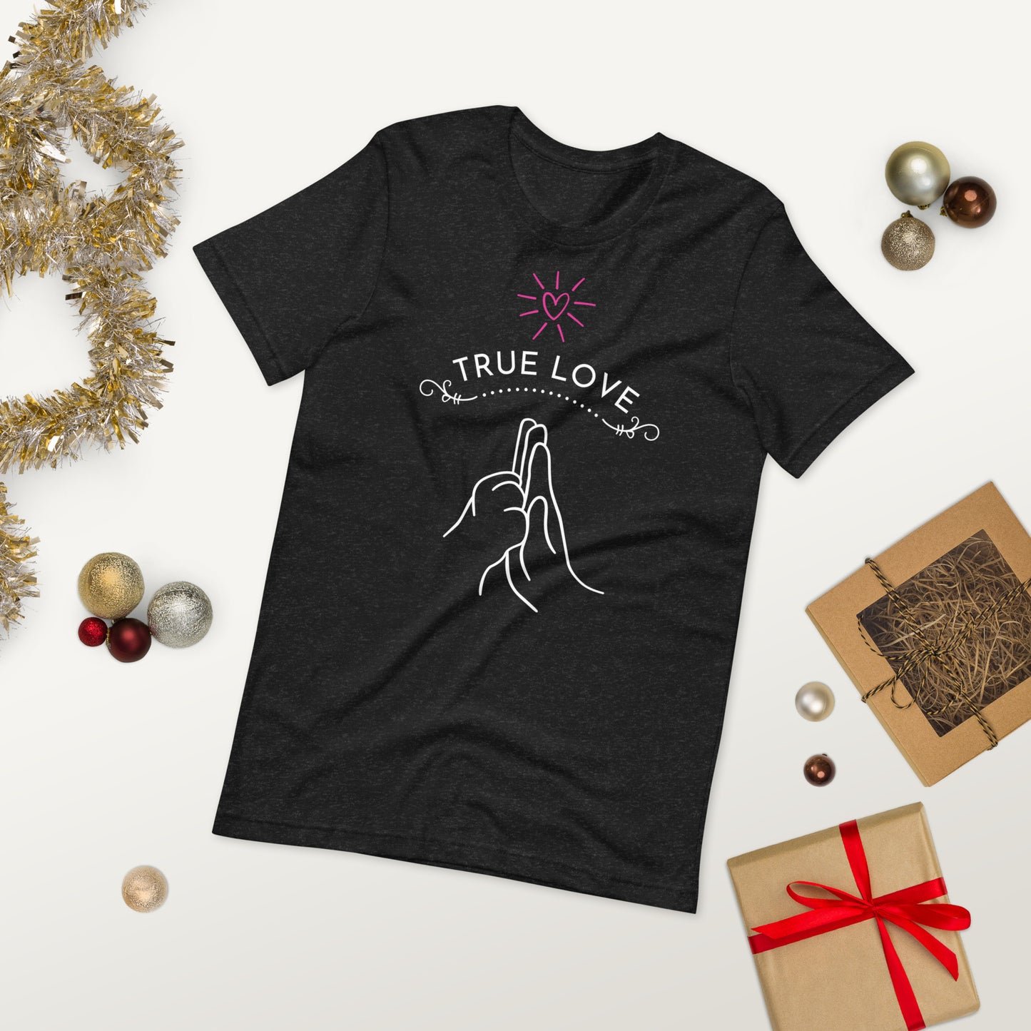 Camiseta de manga corta unisex true love dog