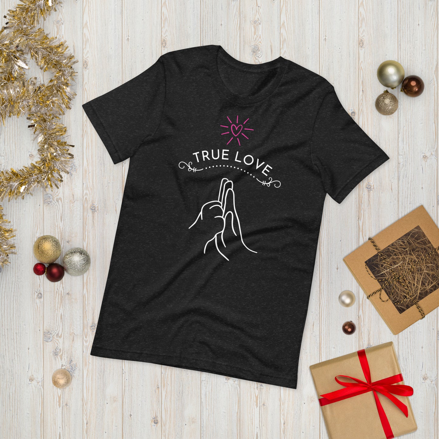 Camiseta de manga corta unisex true love dog