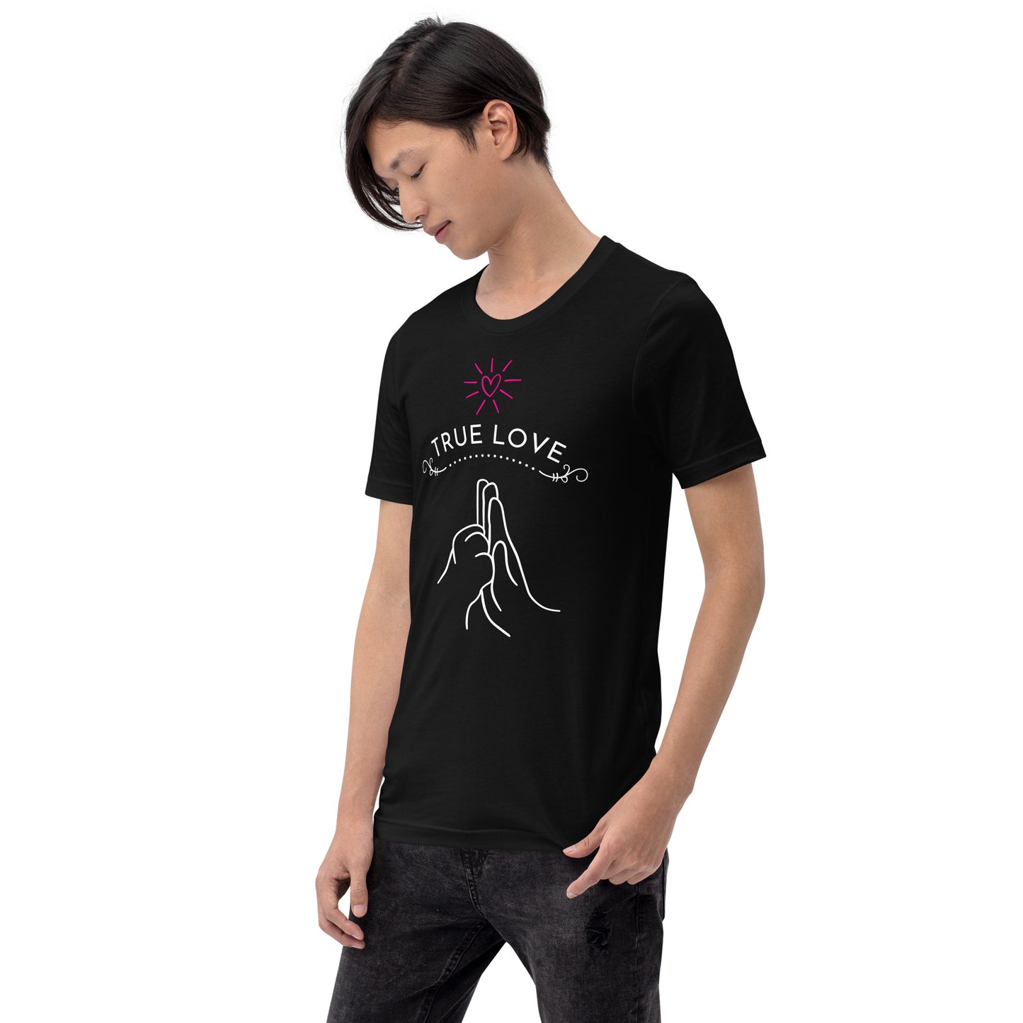 Camiseta de manga corta unisex true love dog