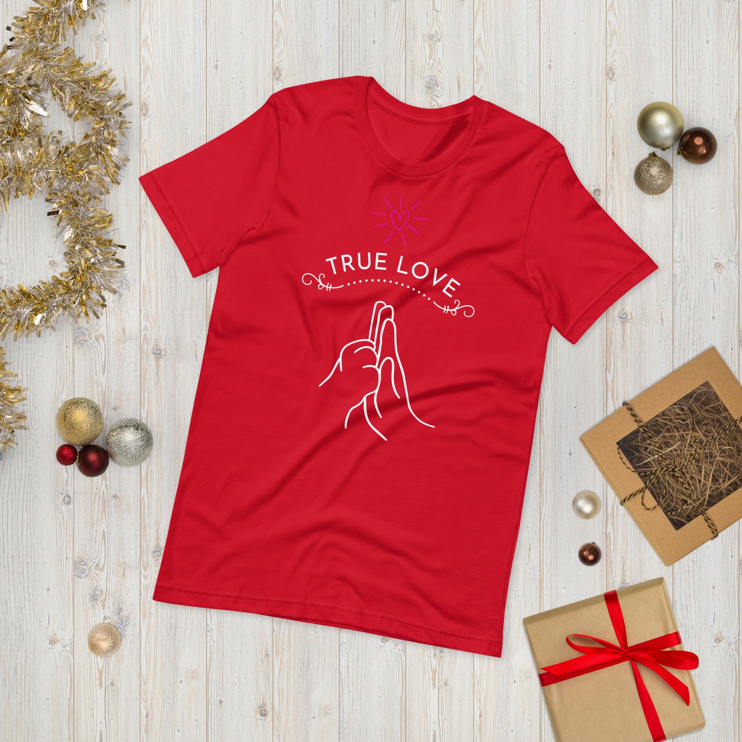 Camiseta de manga corta unisex true love dog