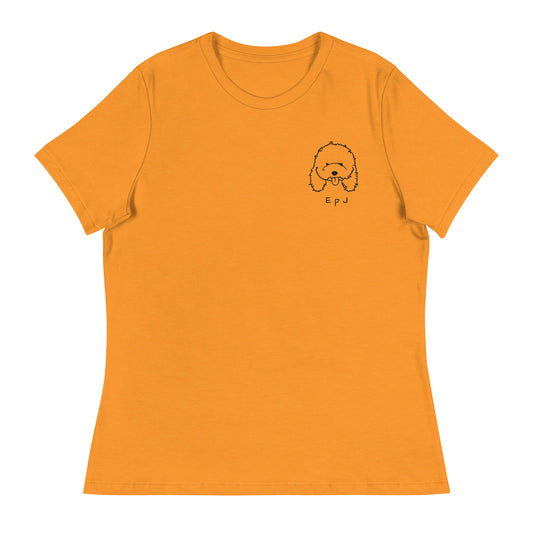 Camiseta suelta mujer bordado caniche