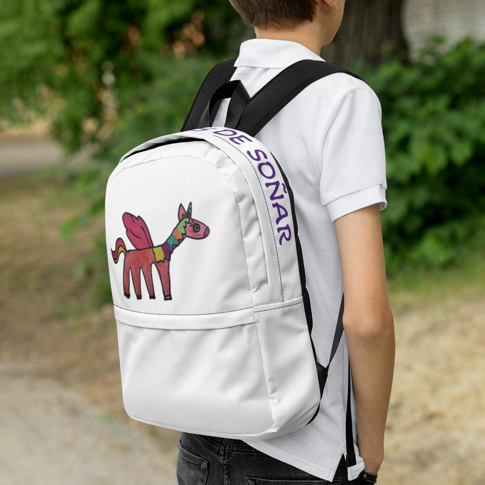 Mochila unicornio blanco