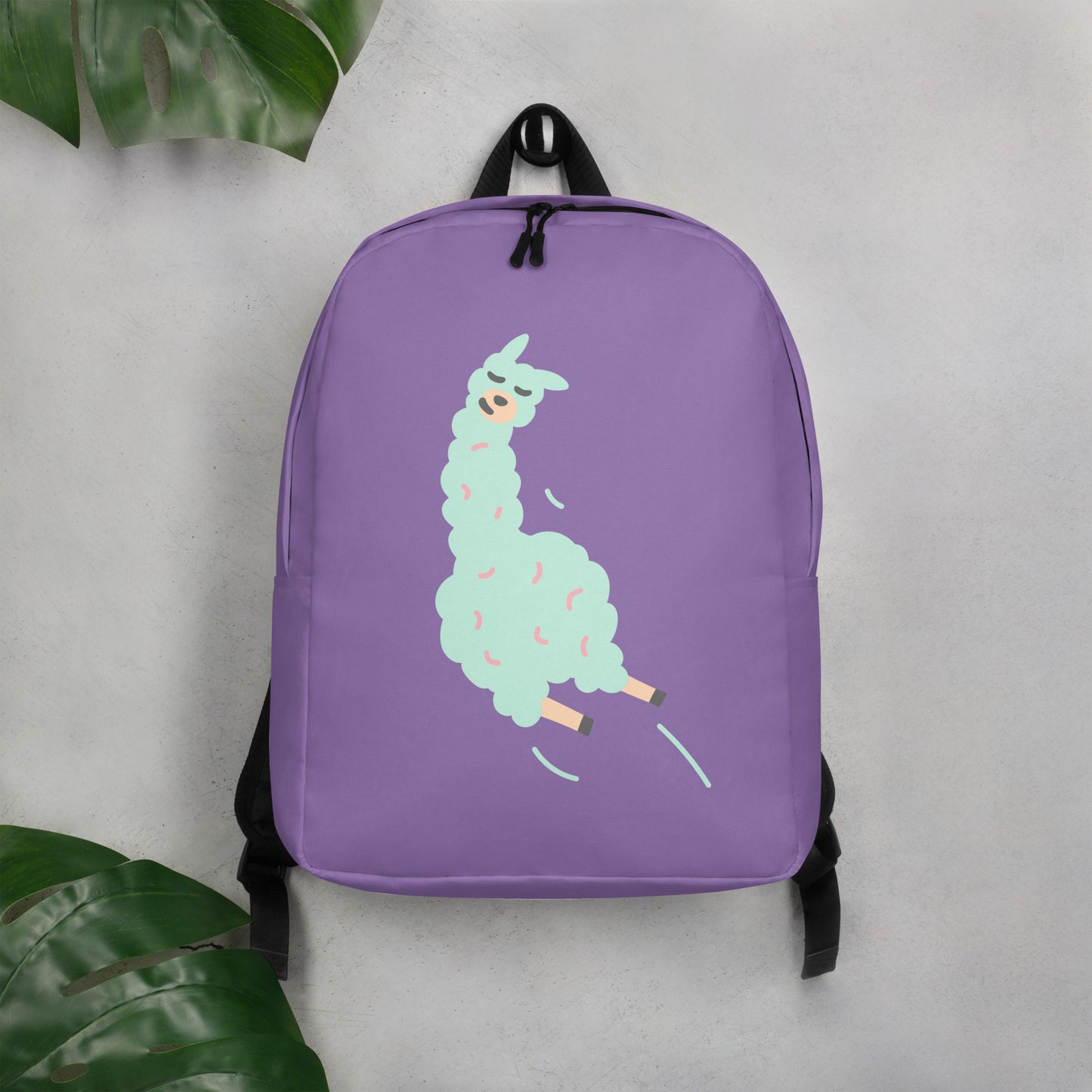 Mochila llama lila