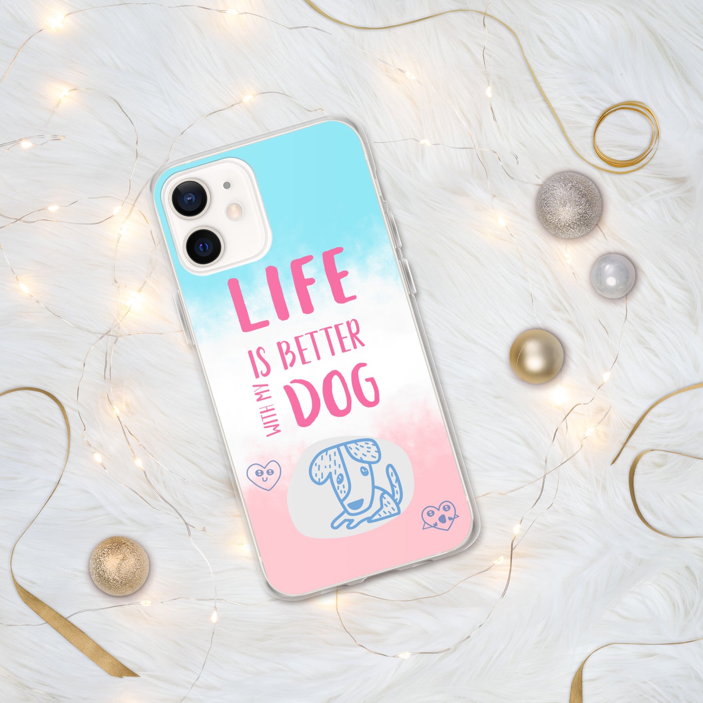 Funda transparente para iPhone® my dog