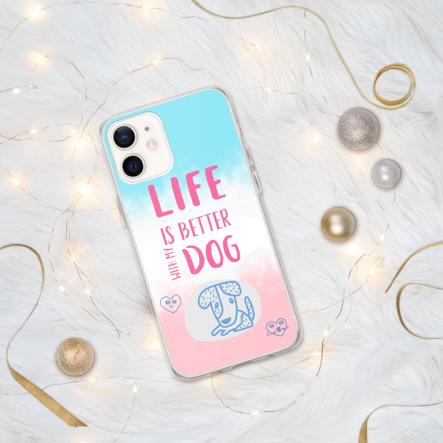 Funda transparente para iPhone® my dog