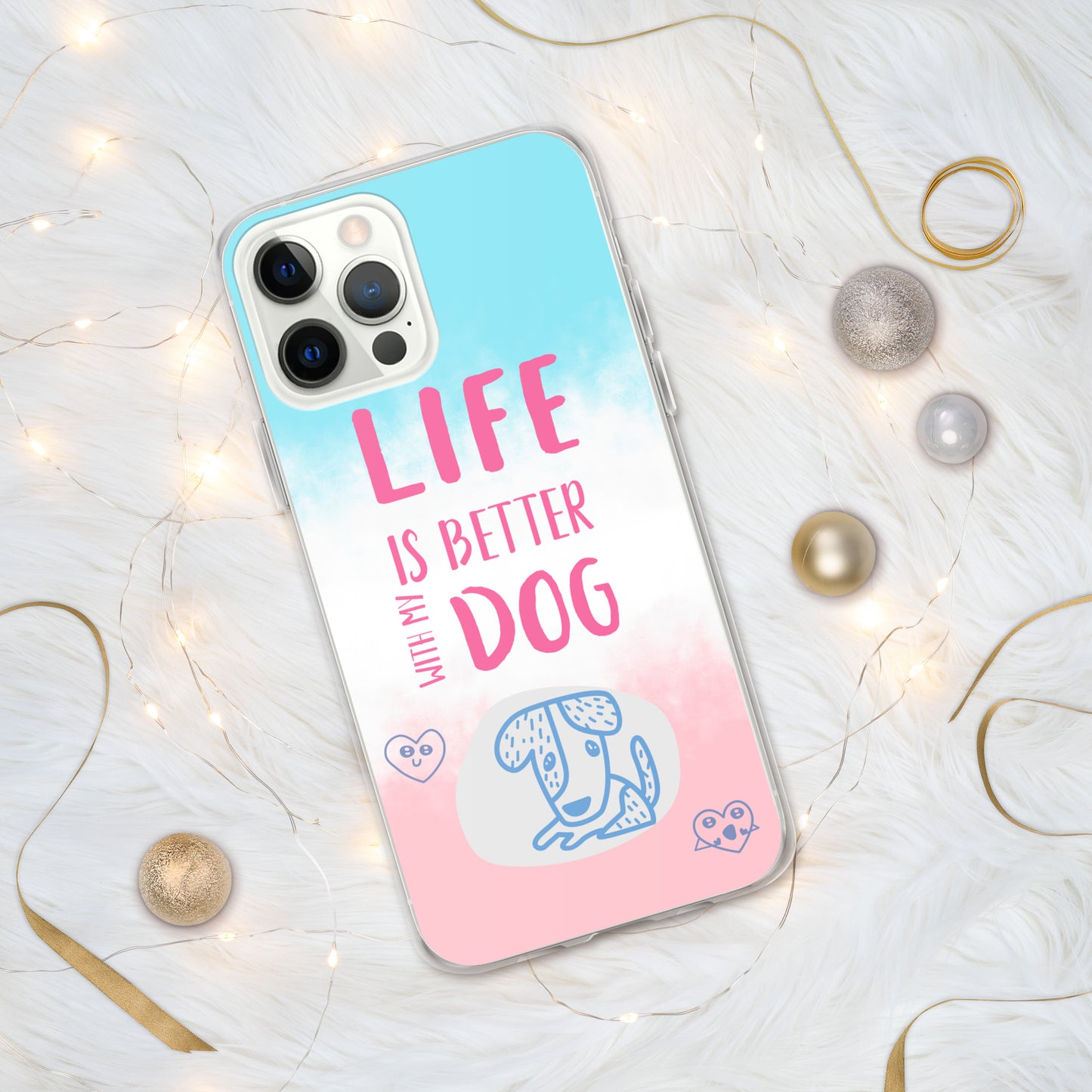 Funda transparente para iPhone® my dog