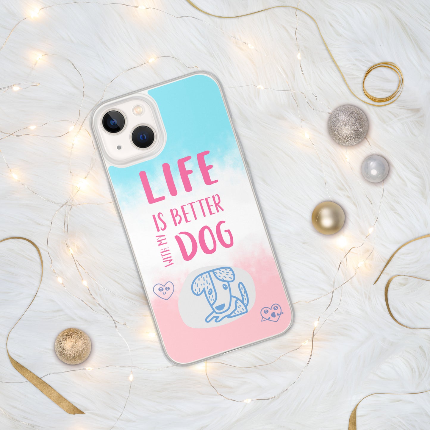 Funda transparente para iPhone® my dog