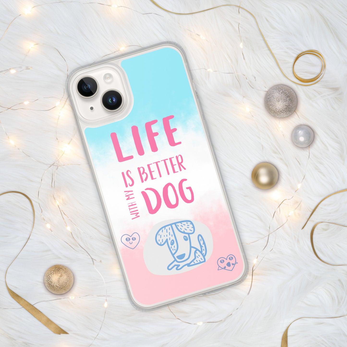 Funda transparente para iPhone® my dog