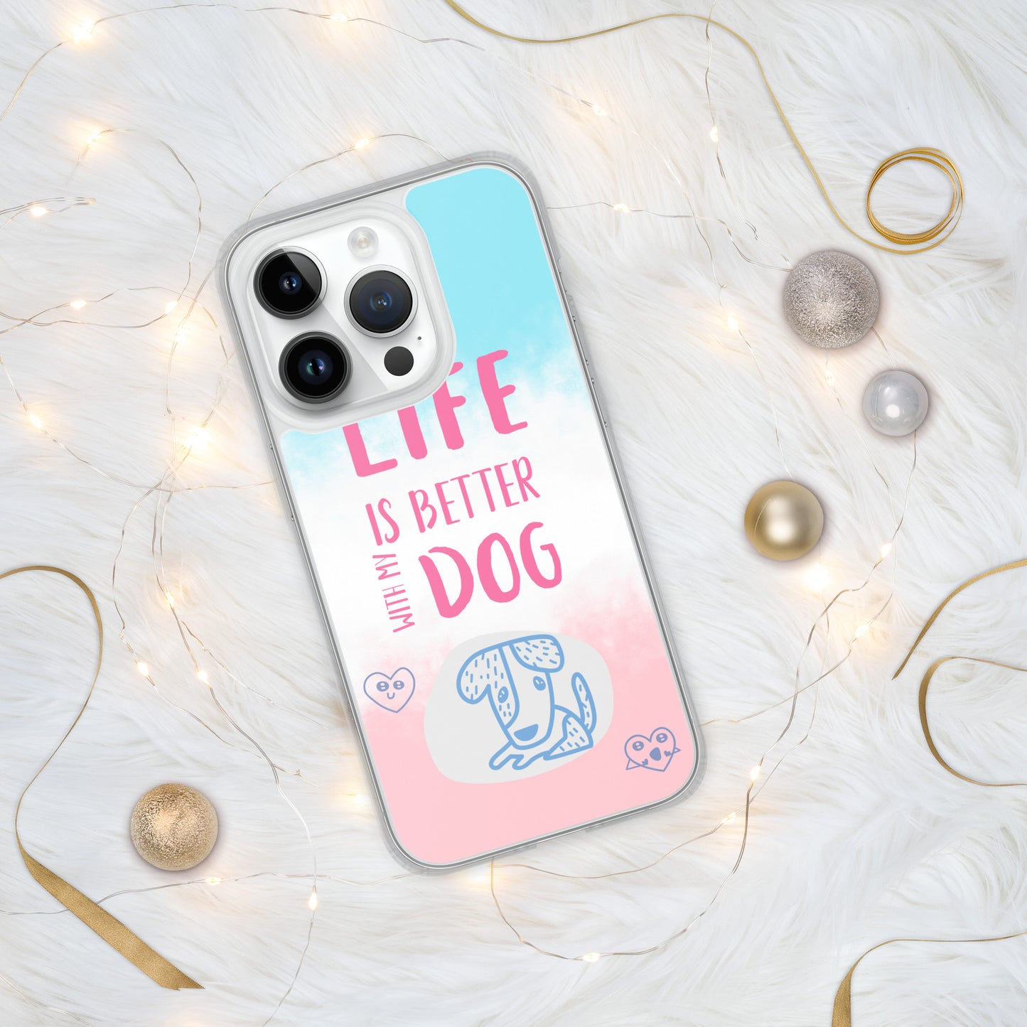 Funda transparente para iPhone® my dog