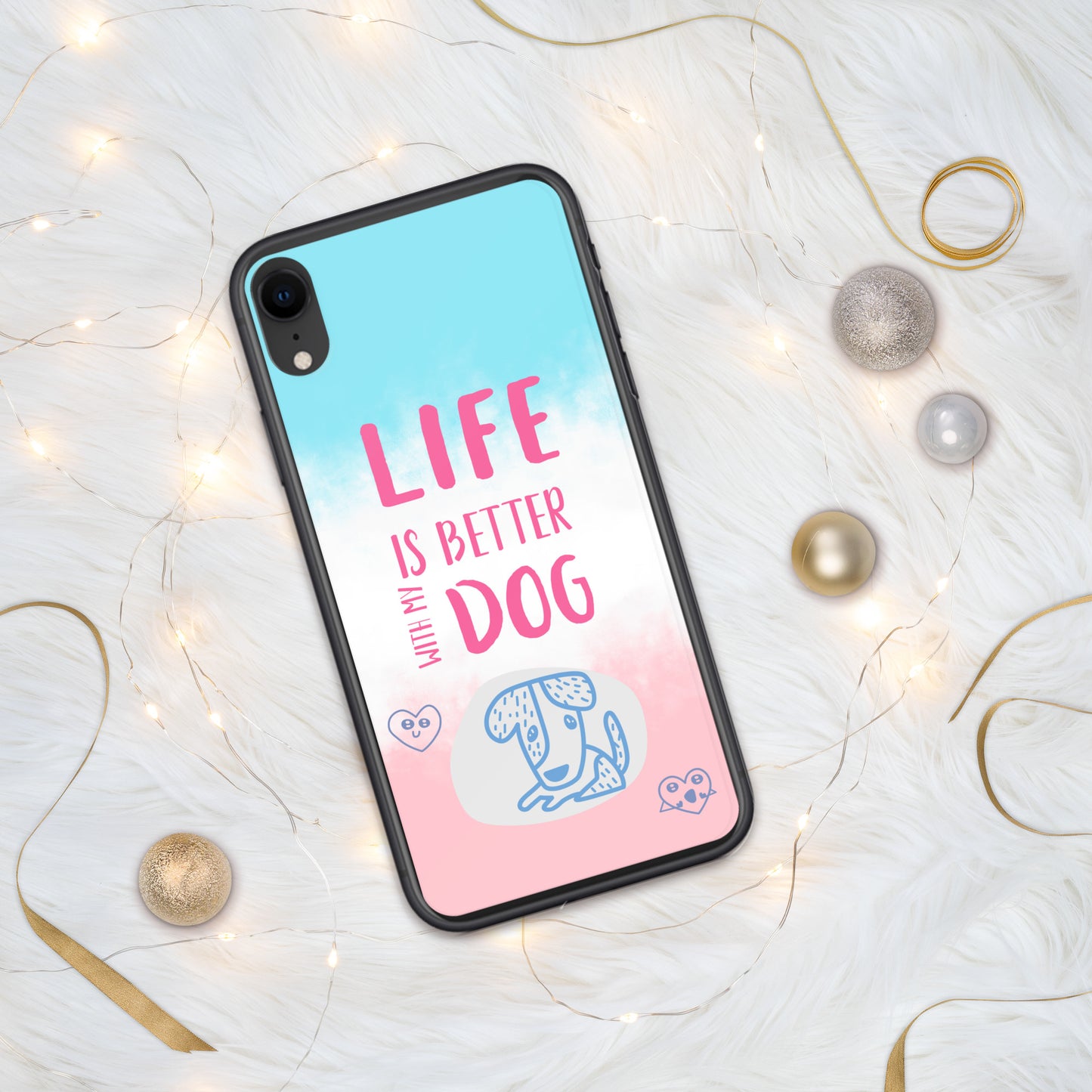 Funda transparente para iPhone® my dog