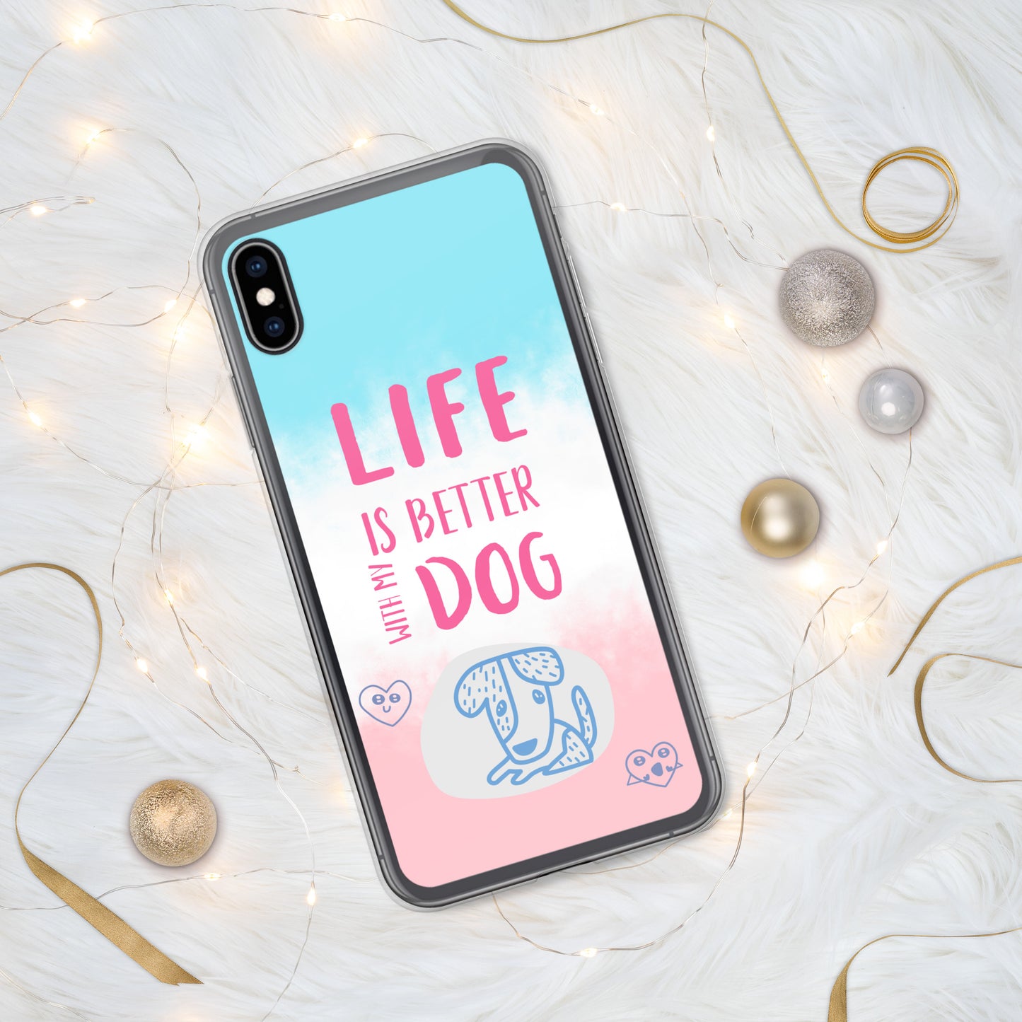 Funda transparente para iPhone® my dog