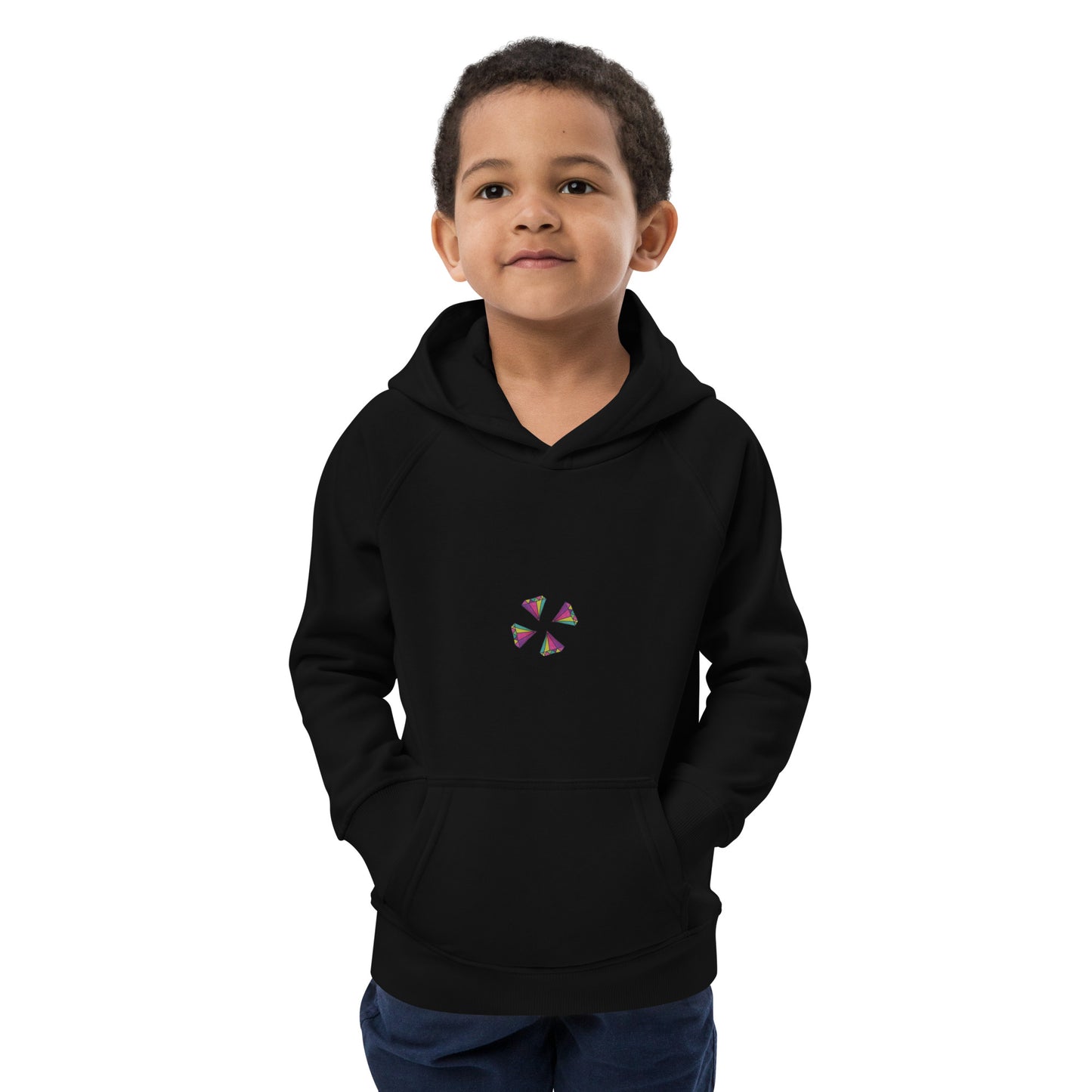 Sudadera con capucha unisex diamantes trébol