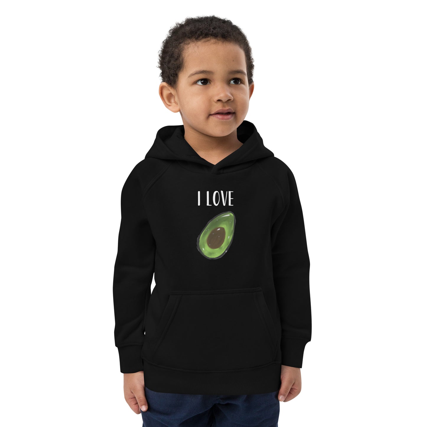 Sudadera con capucha I Love aguacate/avocado