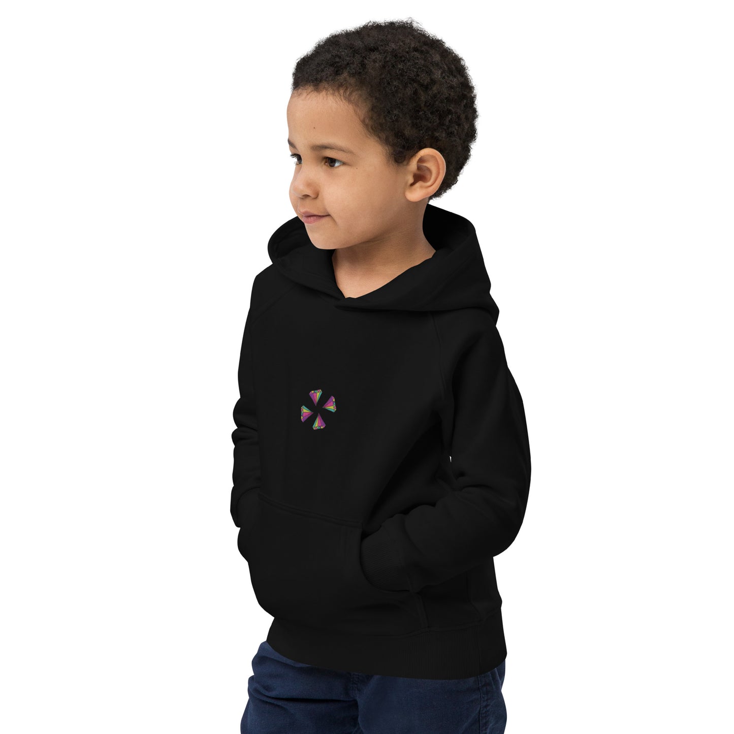 Sudadera con capucha unisex diamantes trébol