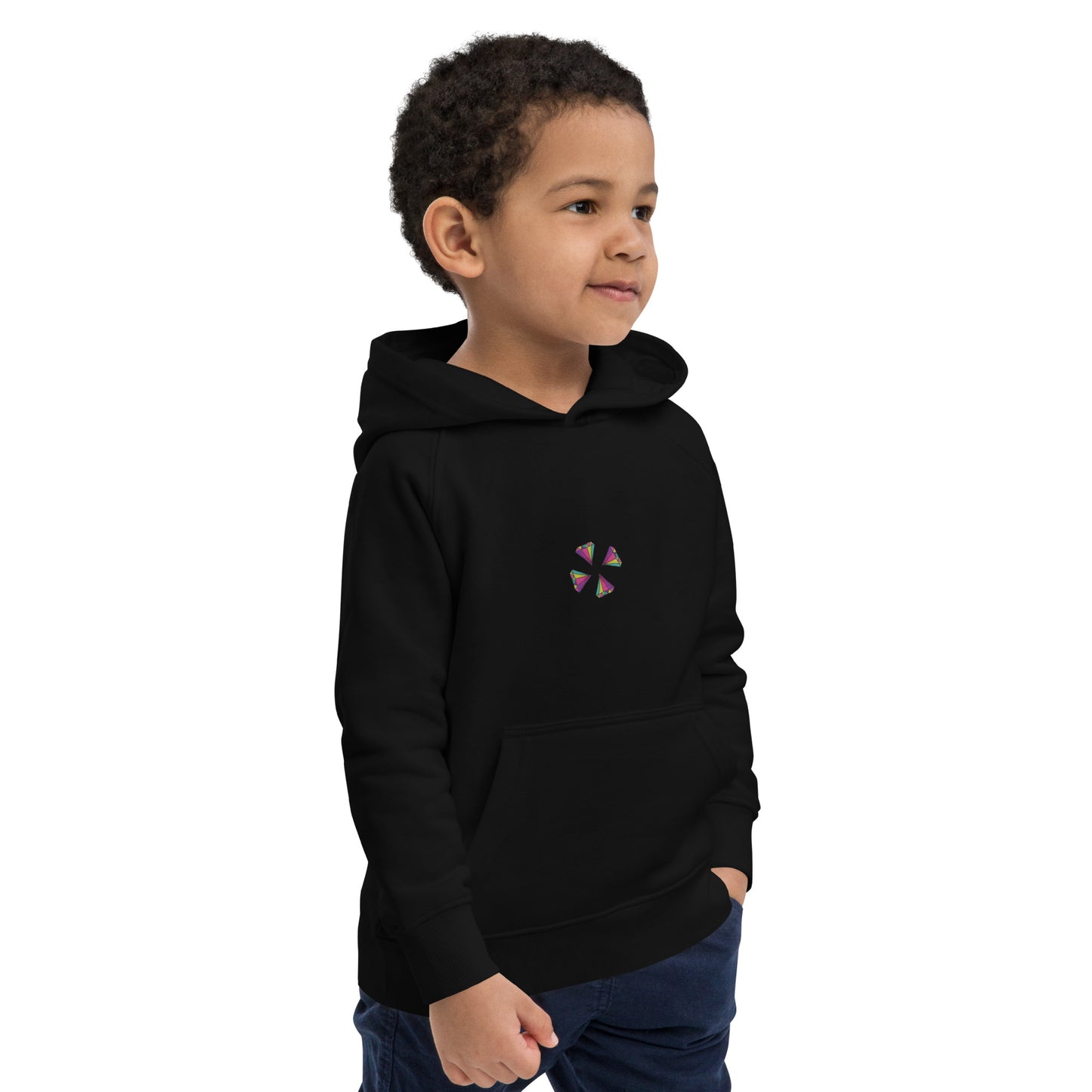 Sudadera con capucha unisex diamantes trébol