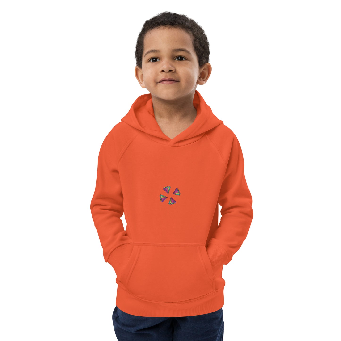 Sudadera con capucha unisex diamantes trébol