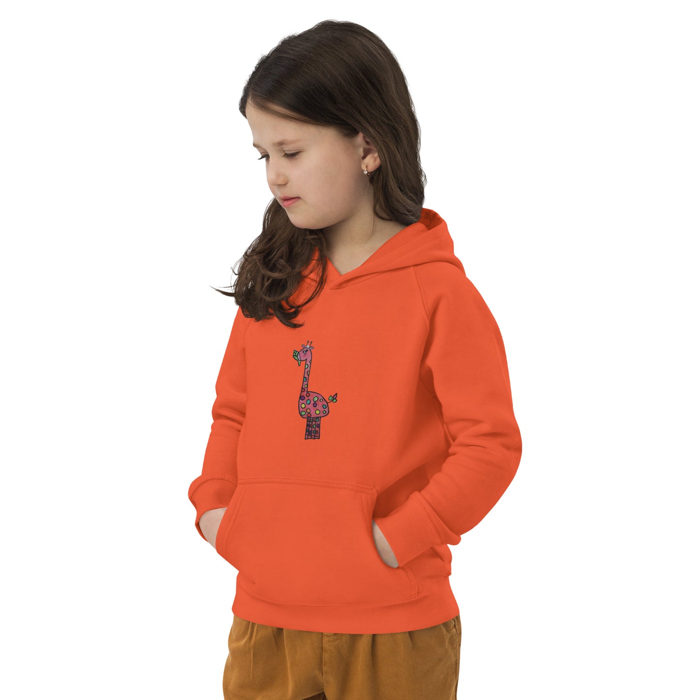 Sudadera con capucha unisex jirafa