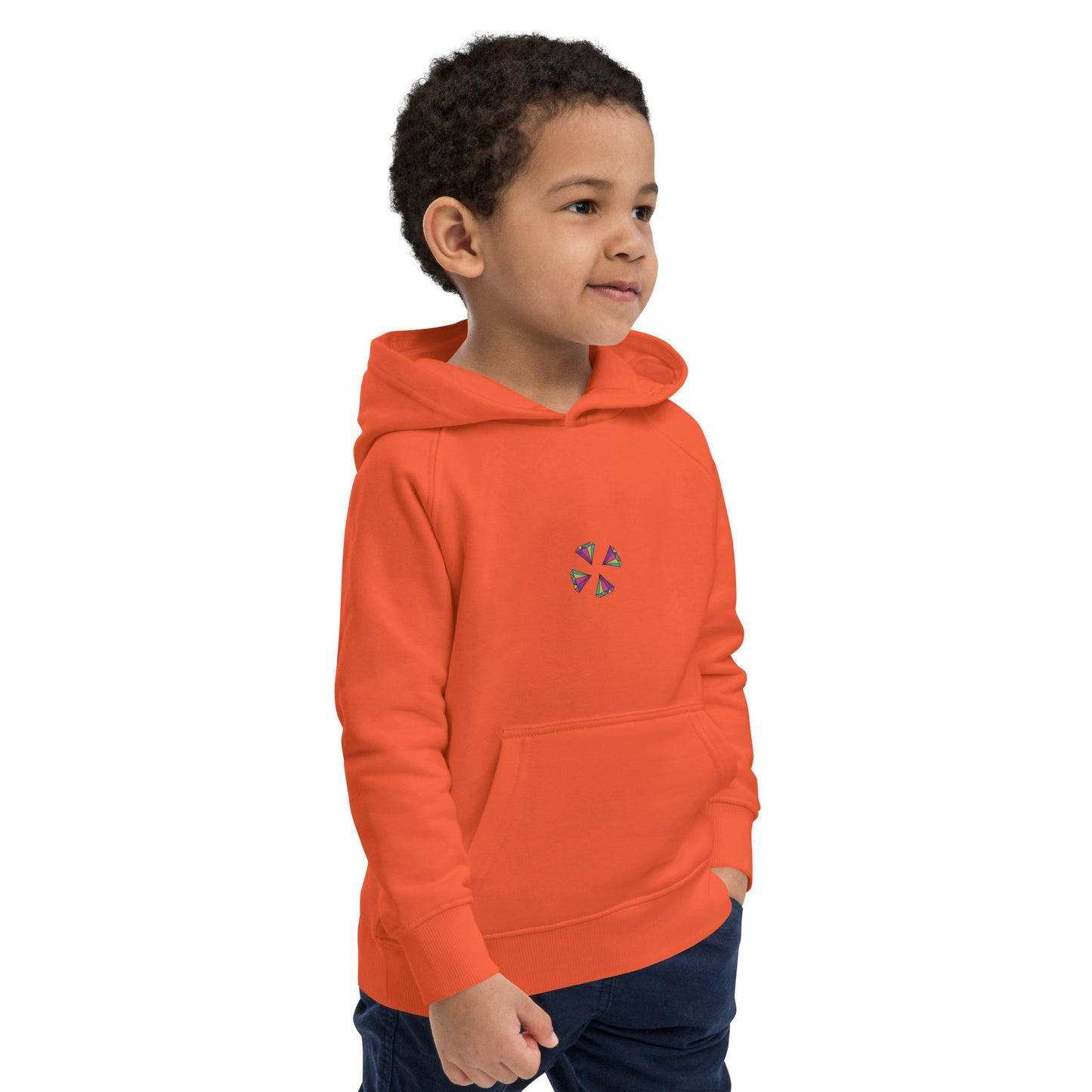 Sudadera con capucha unisex diamantes trébol