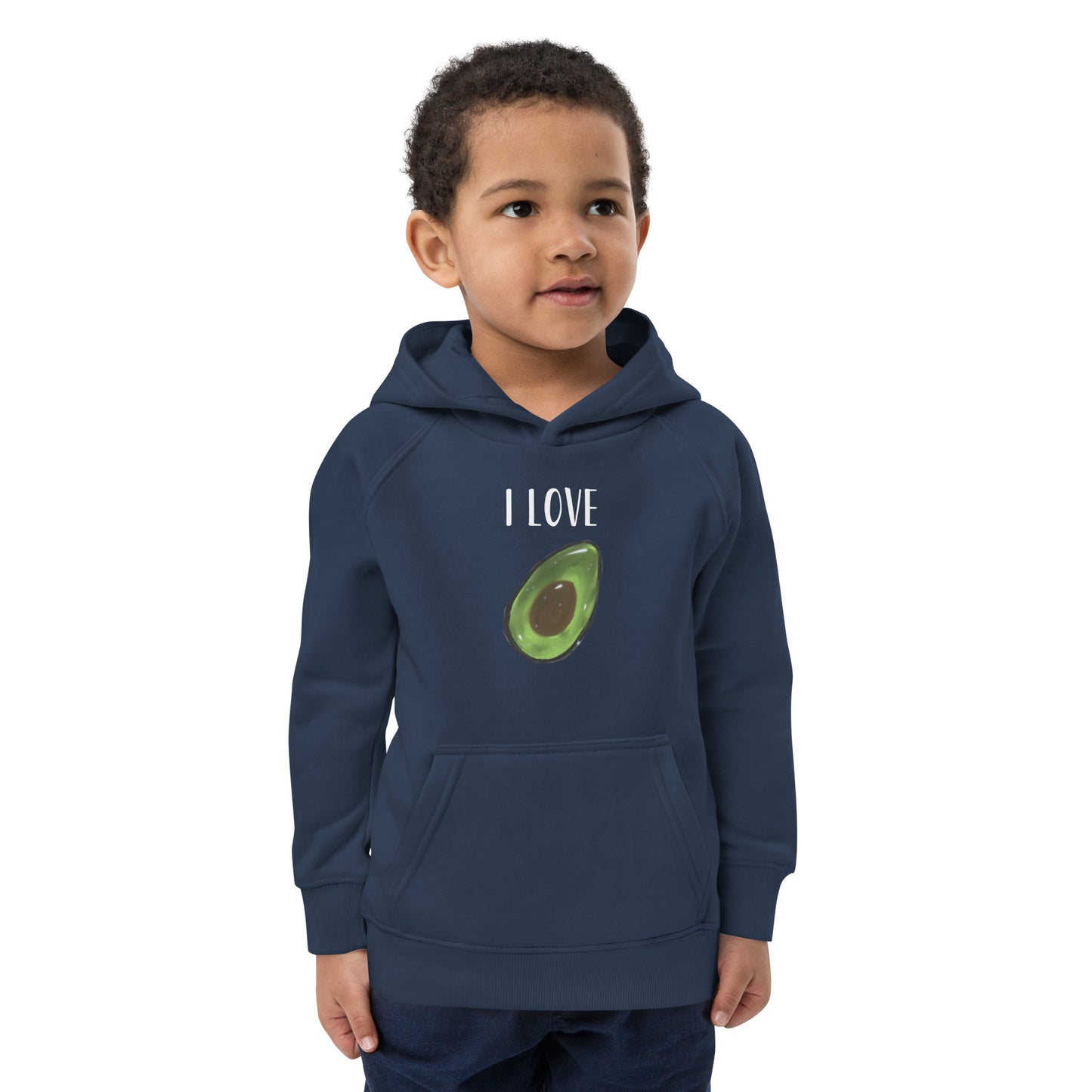 Sudadera con capucha I Love aguacate/avocado