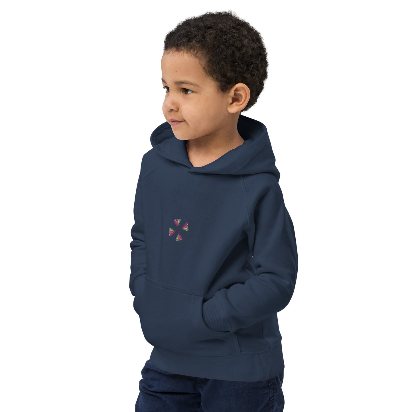 Sudadera con capucha unisex diamantes trébol