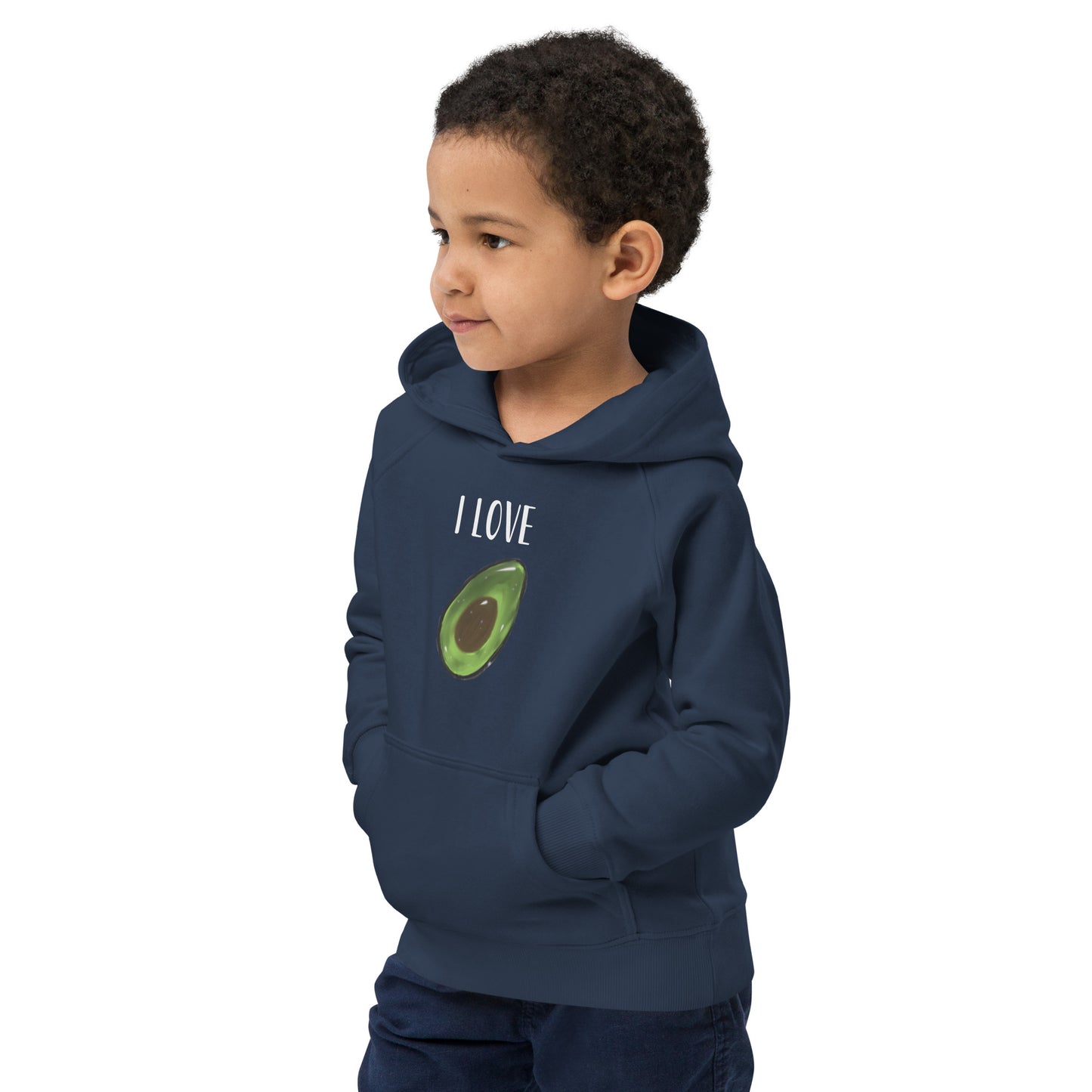 Sudadera con capucha I Love aguacate/avocado