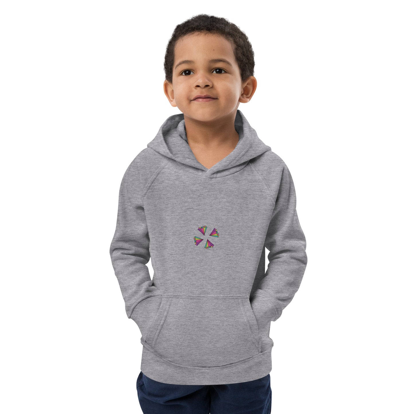 Sudadera con capucha unisex diamantes trébol