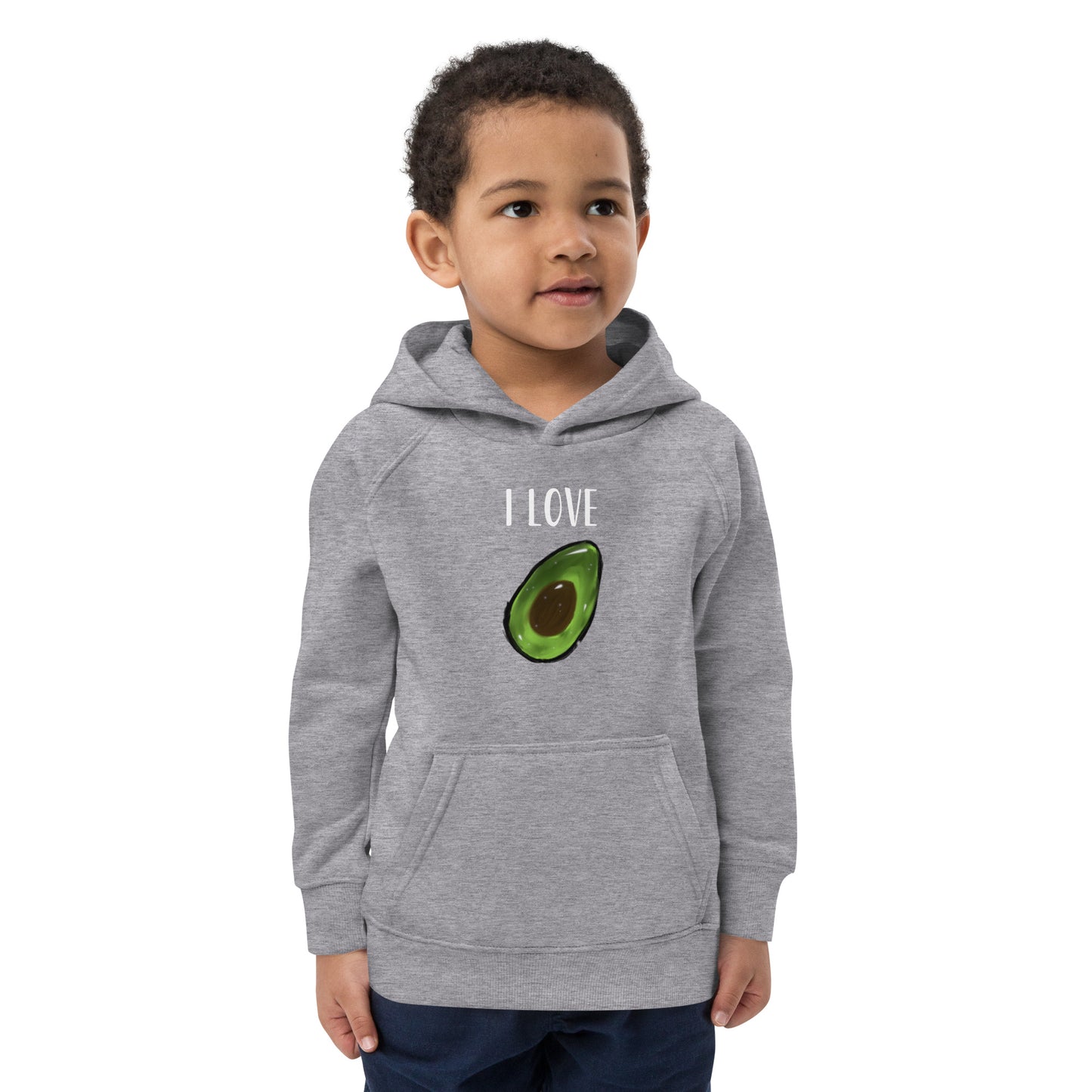 Sudadera con capucha I Love aguacate/avocado