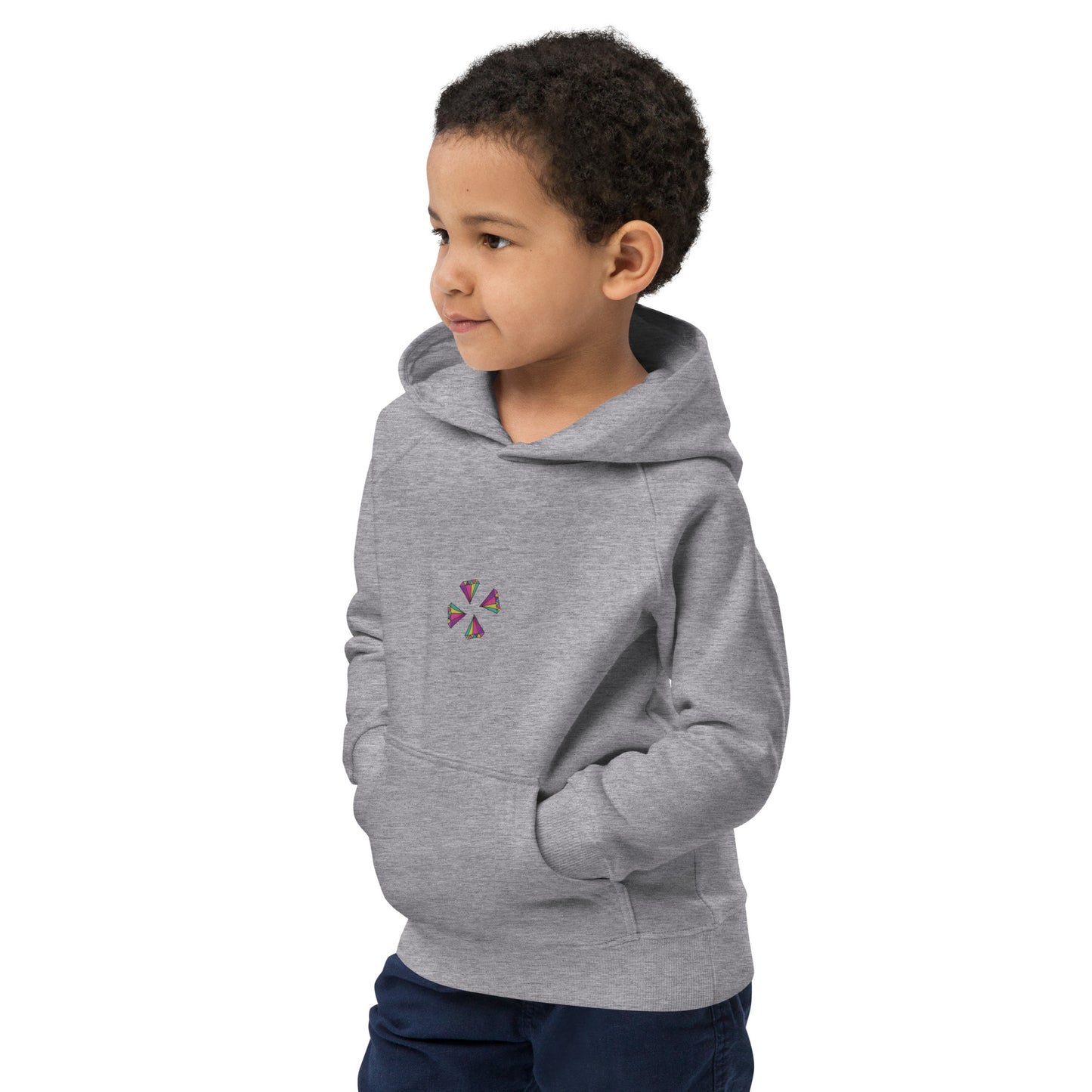 Sudadera con capucha unisex diamantes trébol