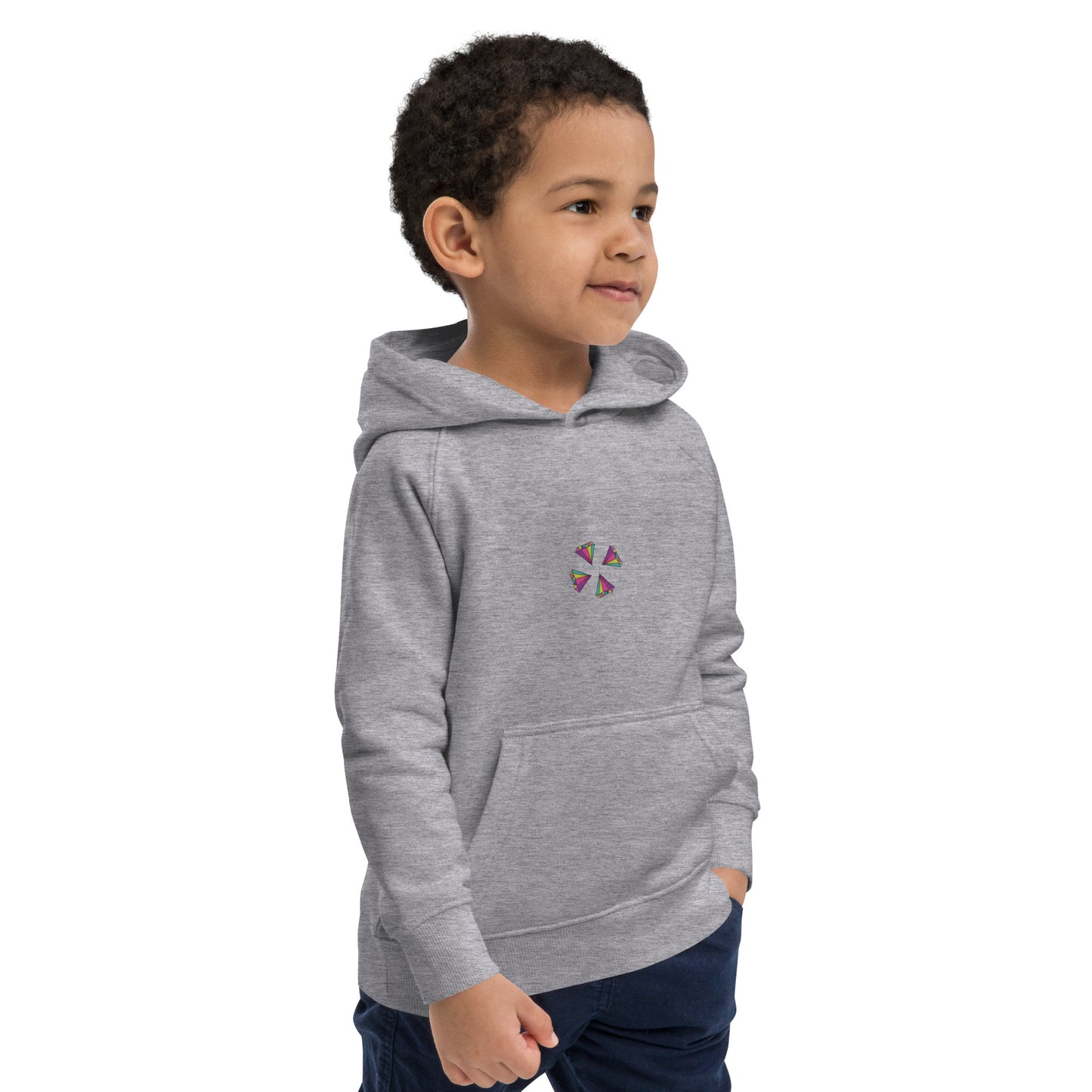 Sudadera con capucha unisex diamantes trébol