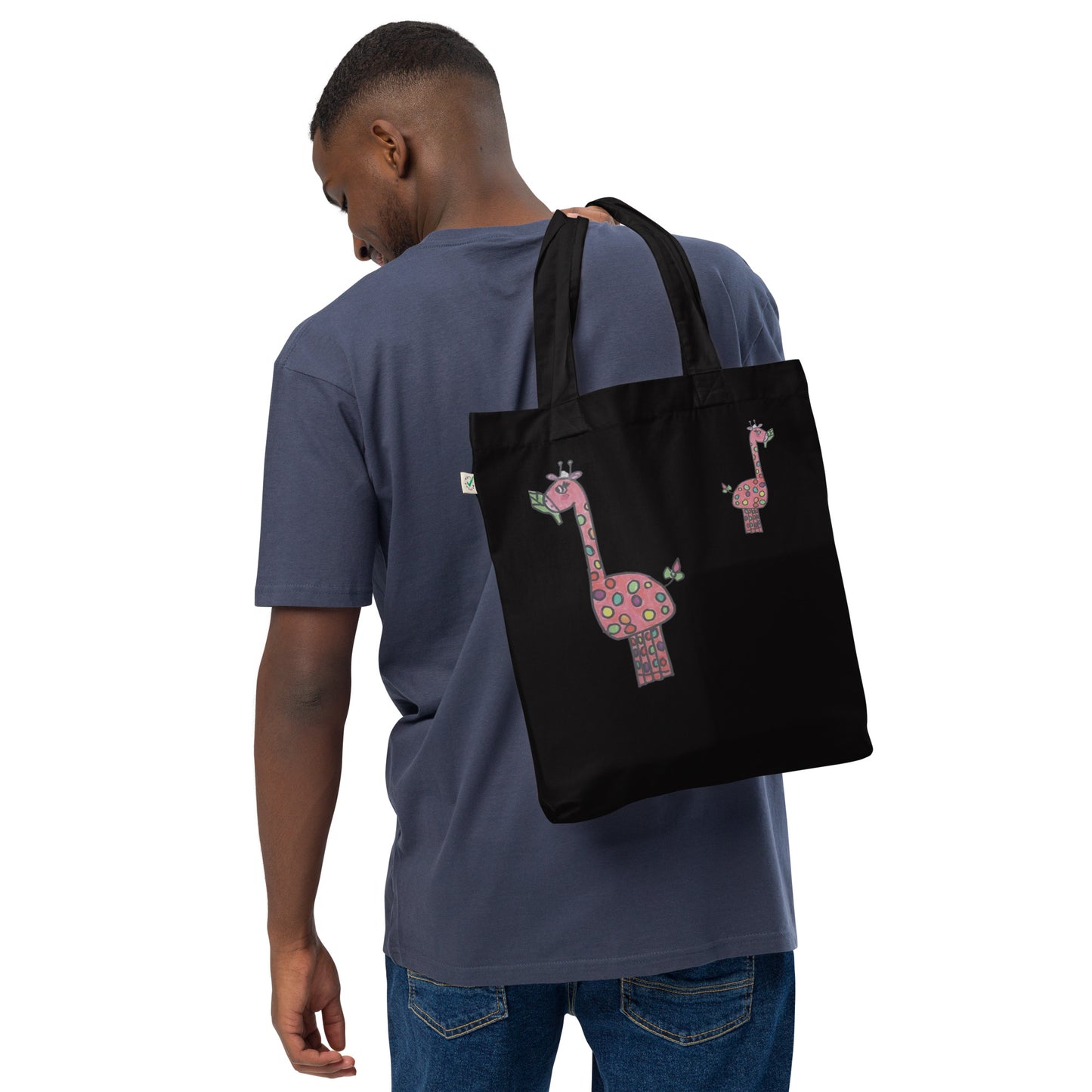 Tote bag orgánica de moda jirafas