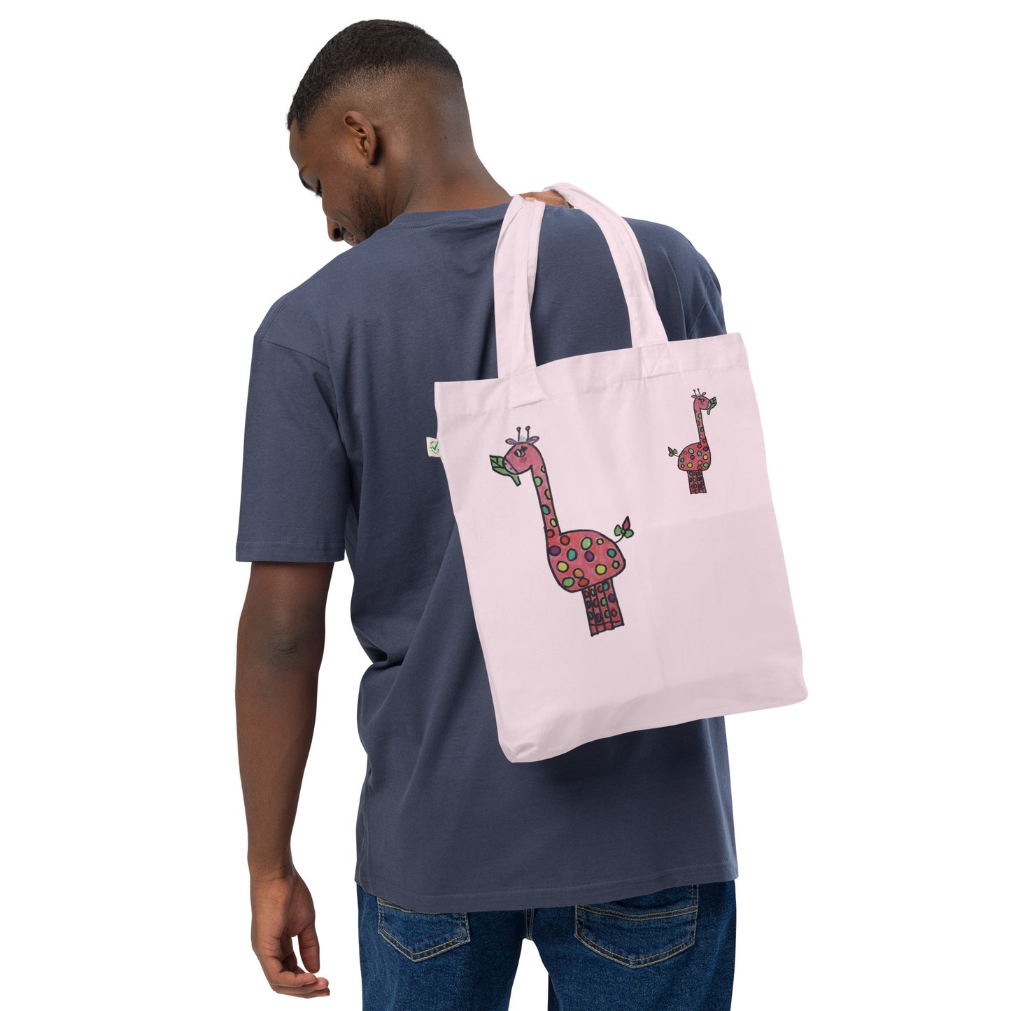 Tote bag orgánica de moda jirafas