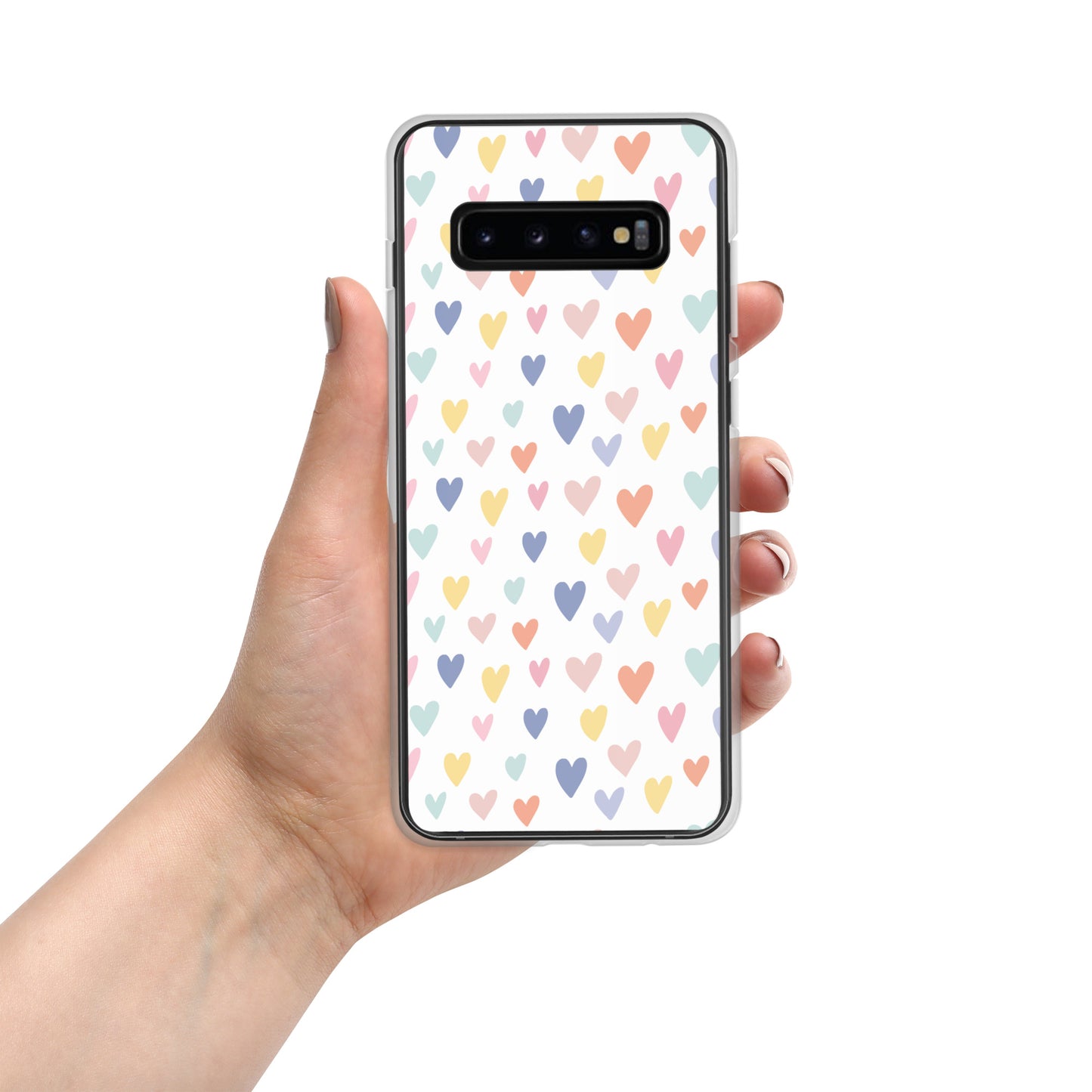 Carcasa para Samsung corazones de colores