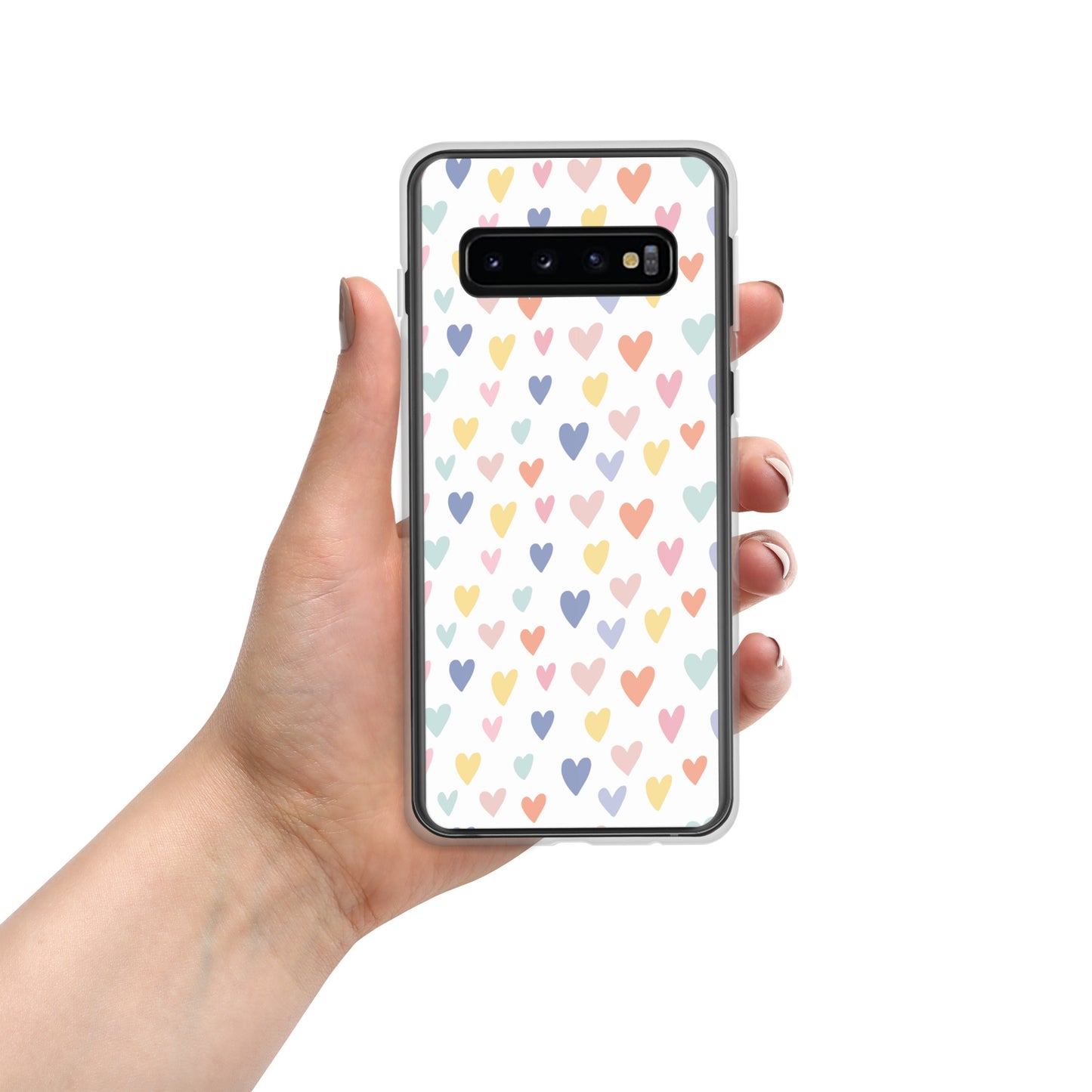 Carcasa para Samsung corazones de colores