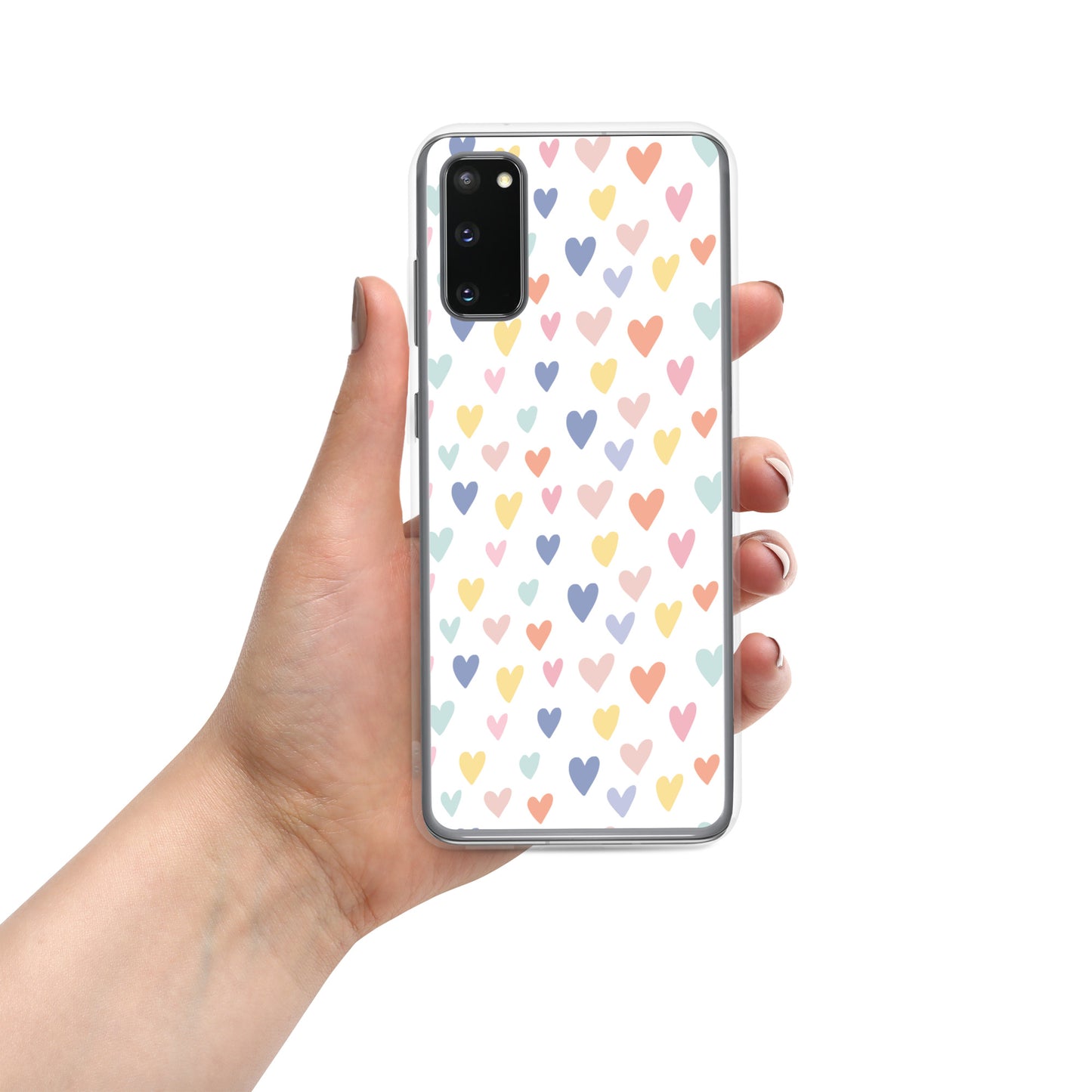 Carcasa para Samsung corazones de colores