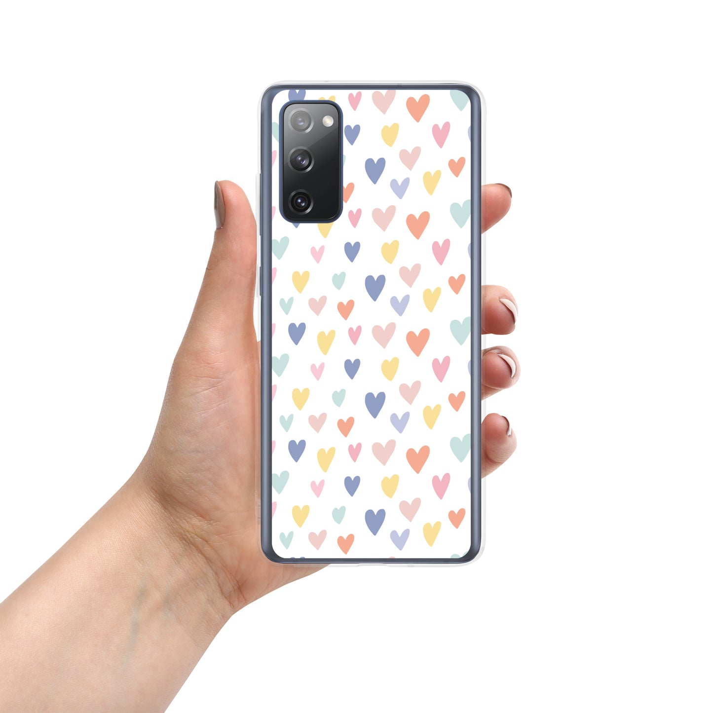 Carcasa para Samsung corazones de colores